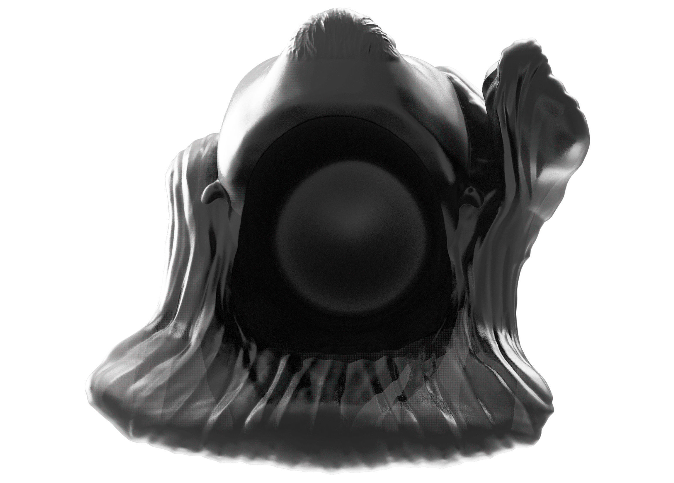 Kiromi Hatakashi 3D printable action figure head 3D print model_6