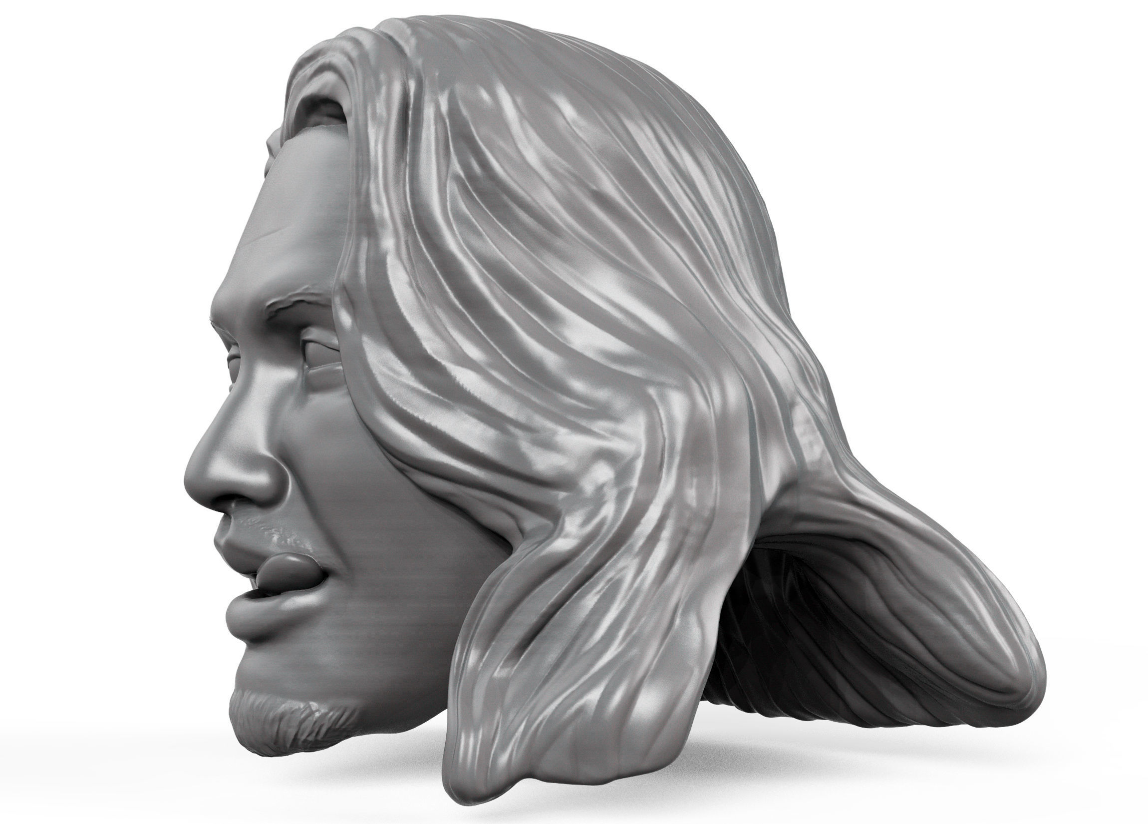 Kiromi Hatakashi 3D printable action figure head 3D print model_4