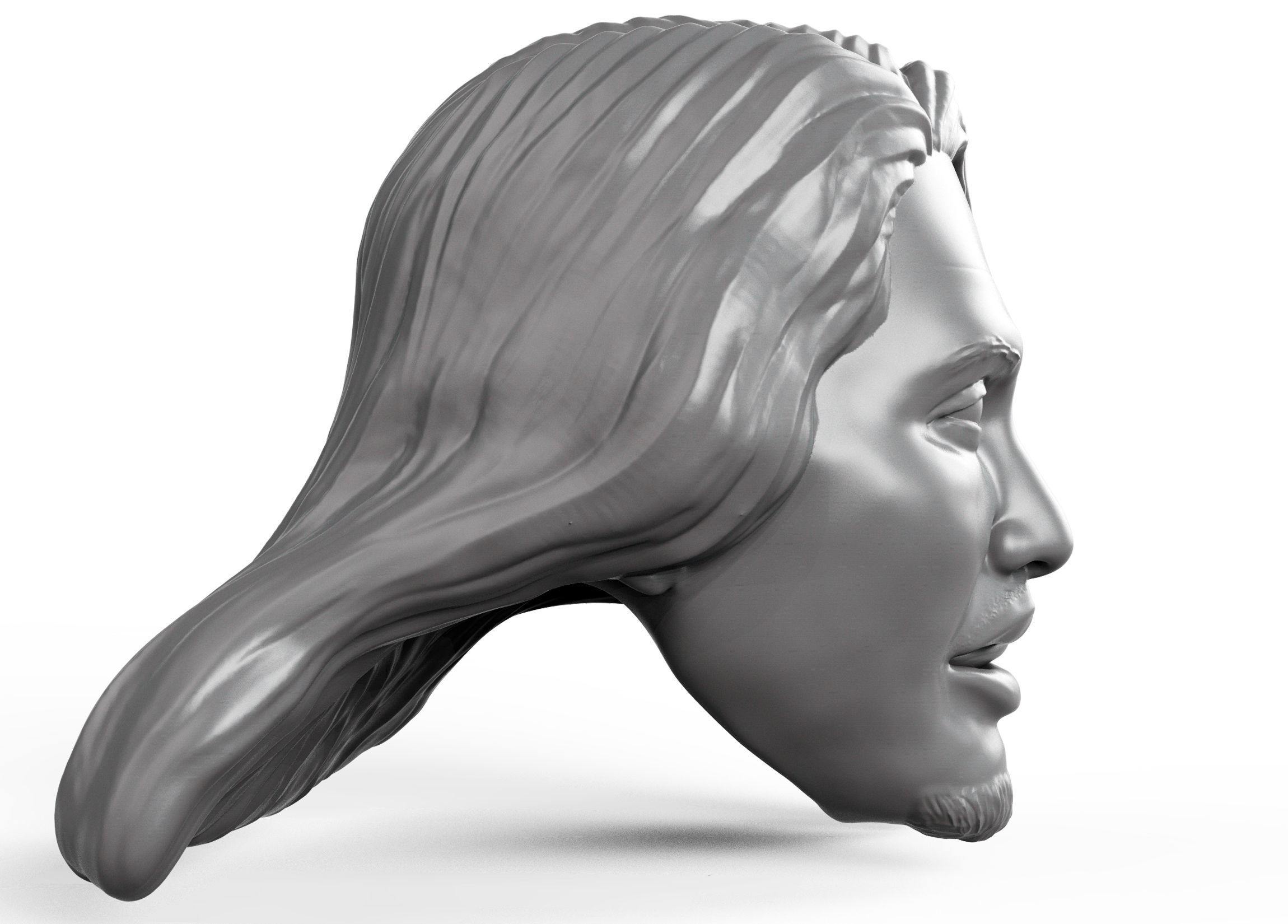 Kiromi Hatakashi 3D printable action figure head 3D print model_3