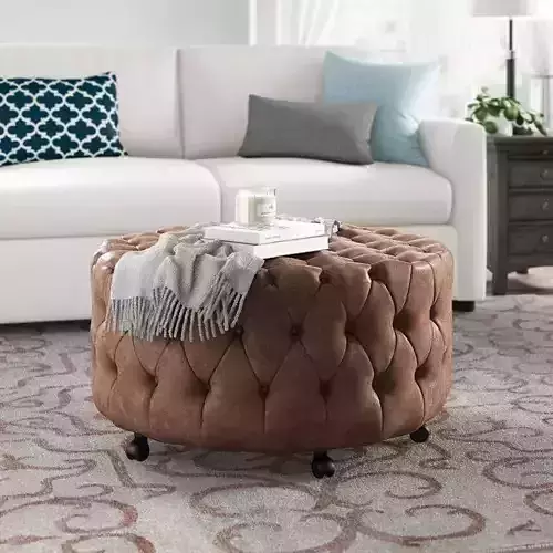 Wilbur Tufted Cocktail Ottoman