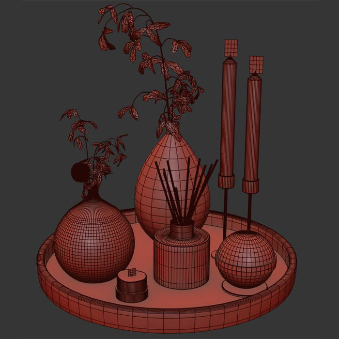 decorative set  21  22  23 3D model_8