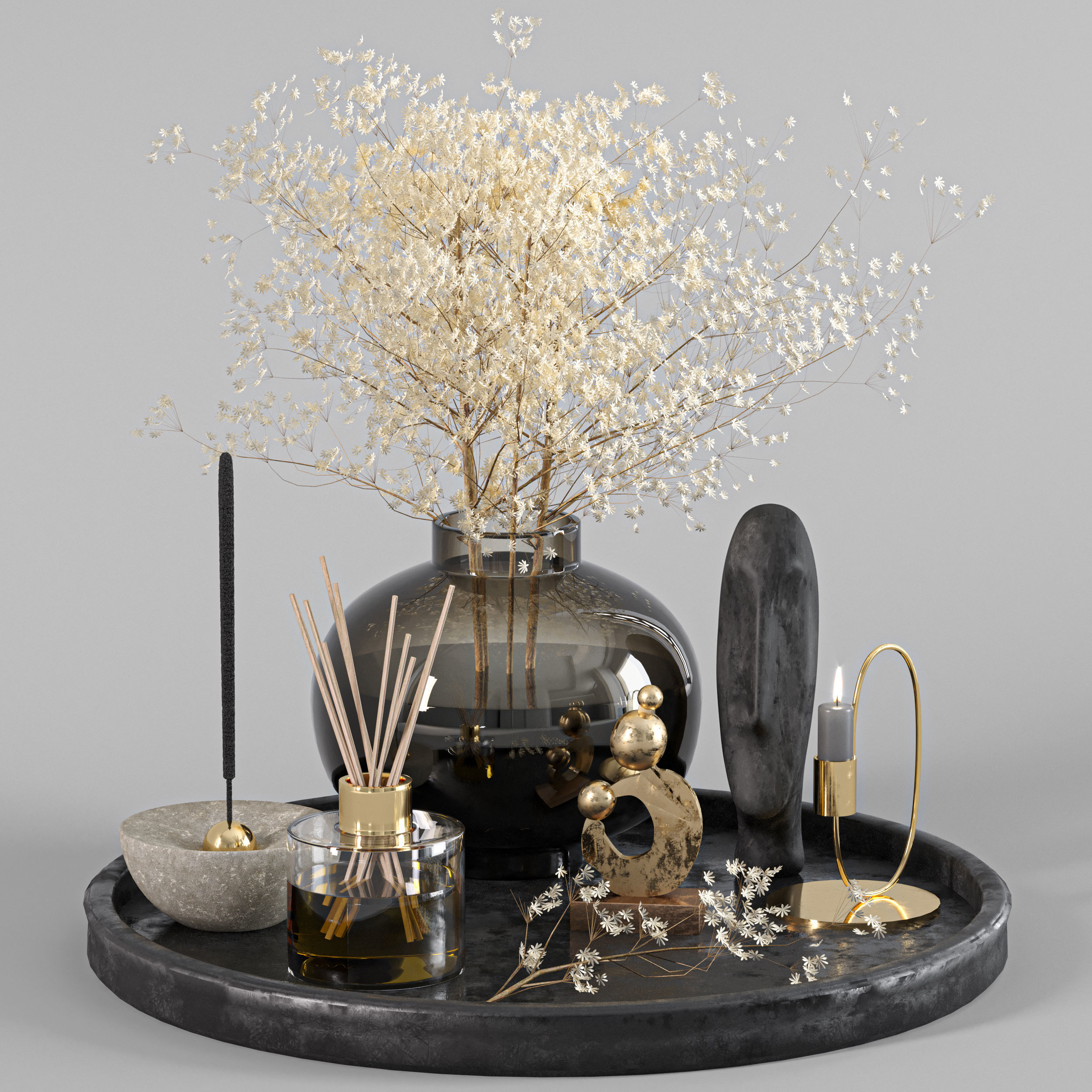 decorative set  21  22  23 3D model_2