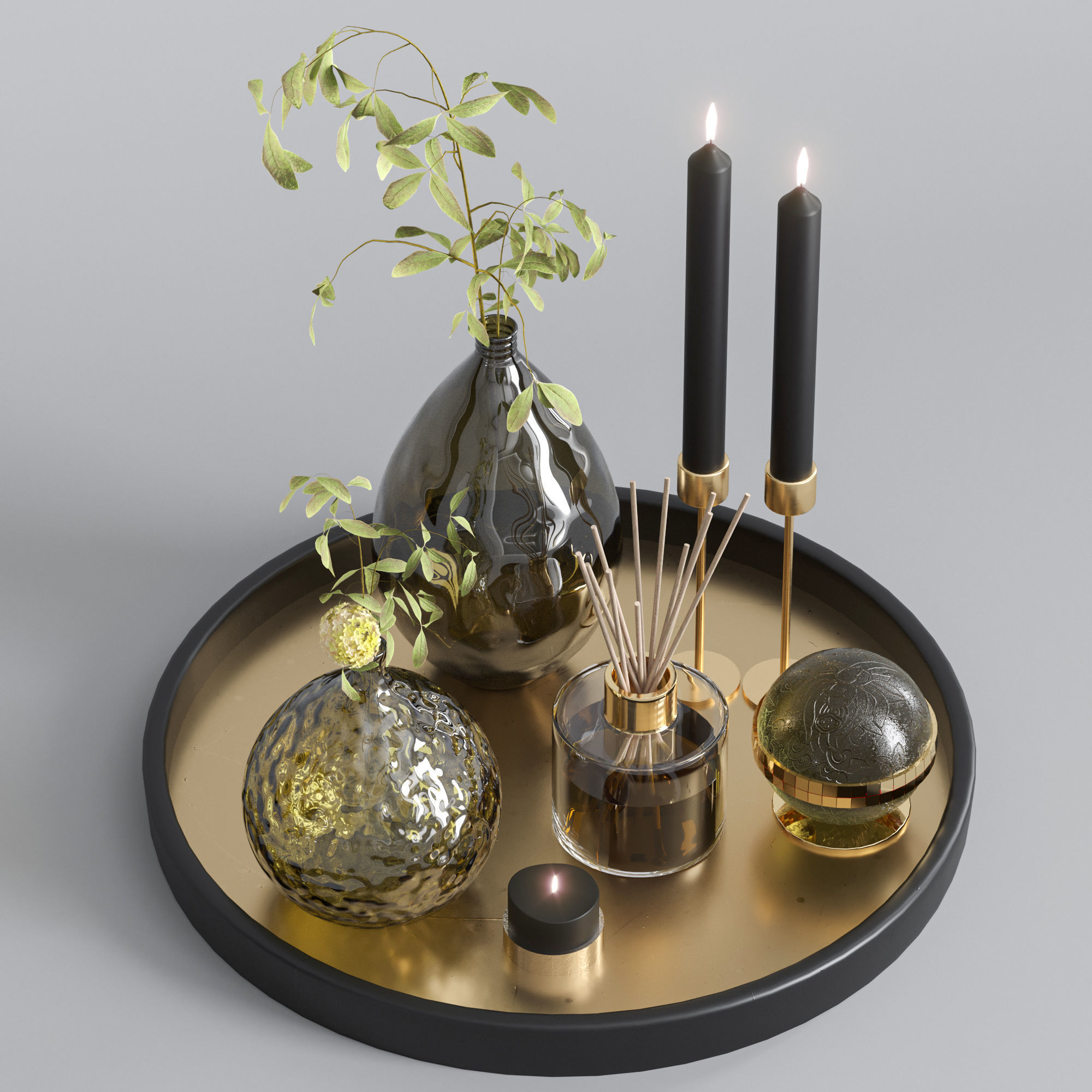 decorative set  21  22  23 3D model_6