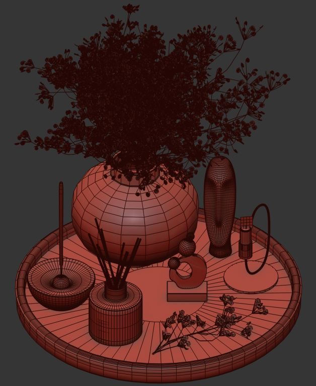 decorative set  21  22  23 3D model_9