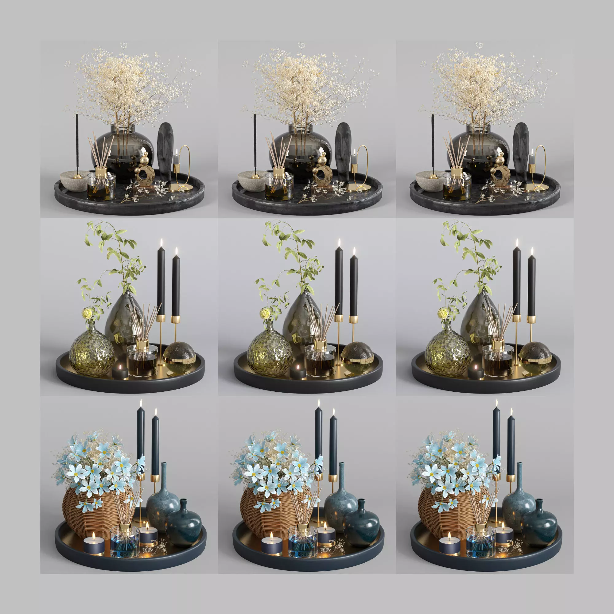 decorative set  21  22  23 3D model_0