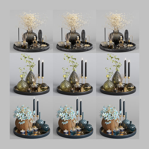 decorative set  21  22  23 3D model