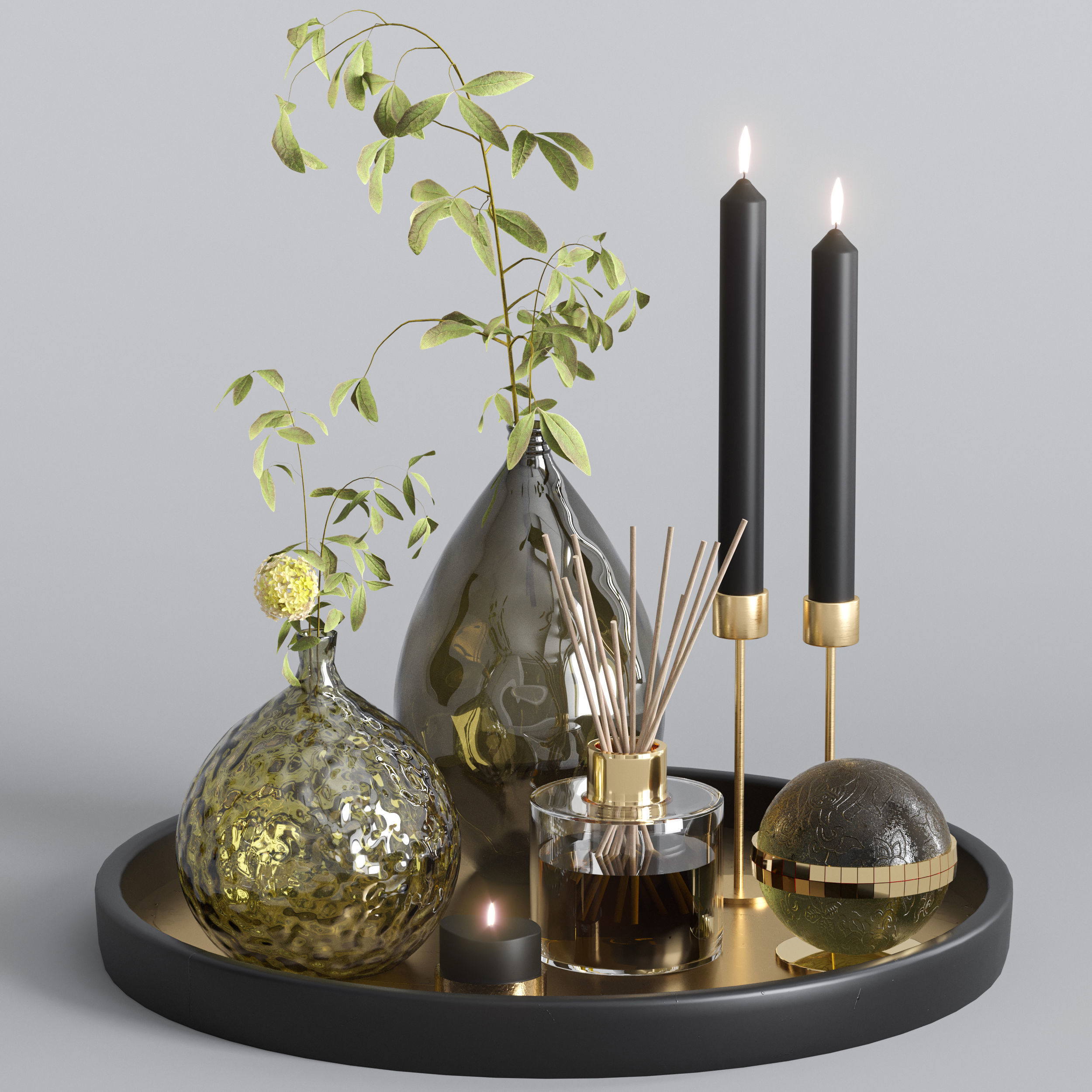 decorative set  21  22  23 3D model_3