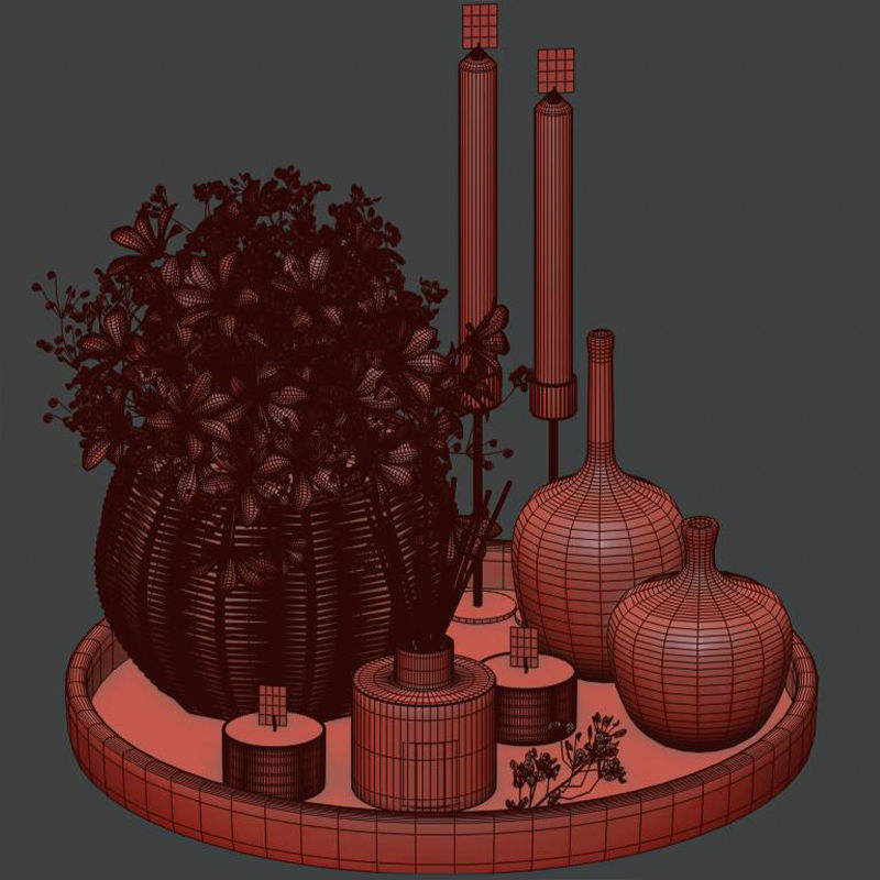 decorative set  21  22  23 3D model_12