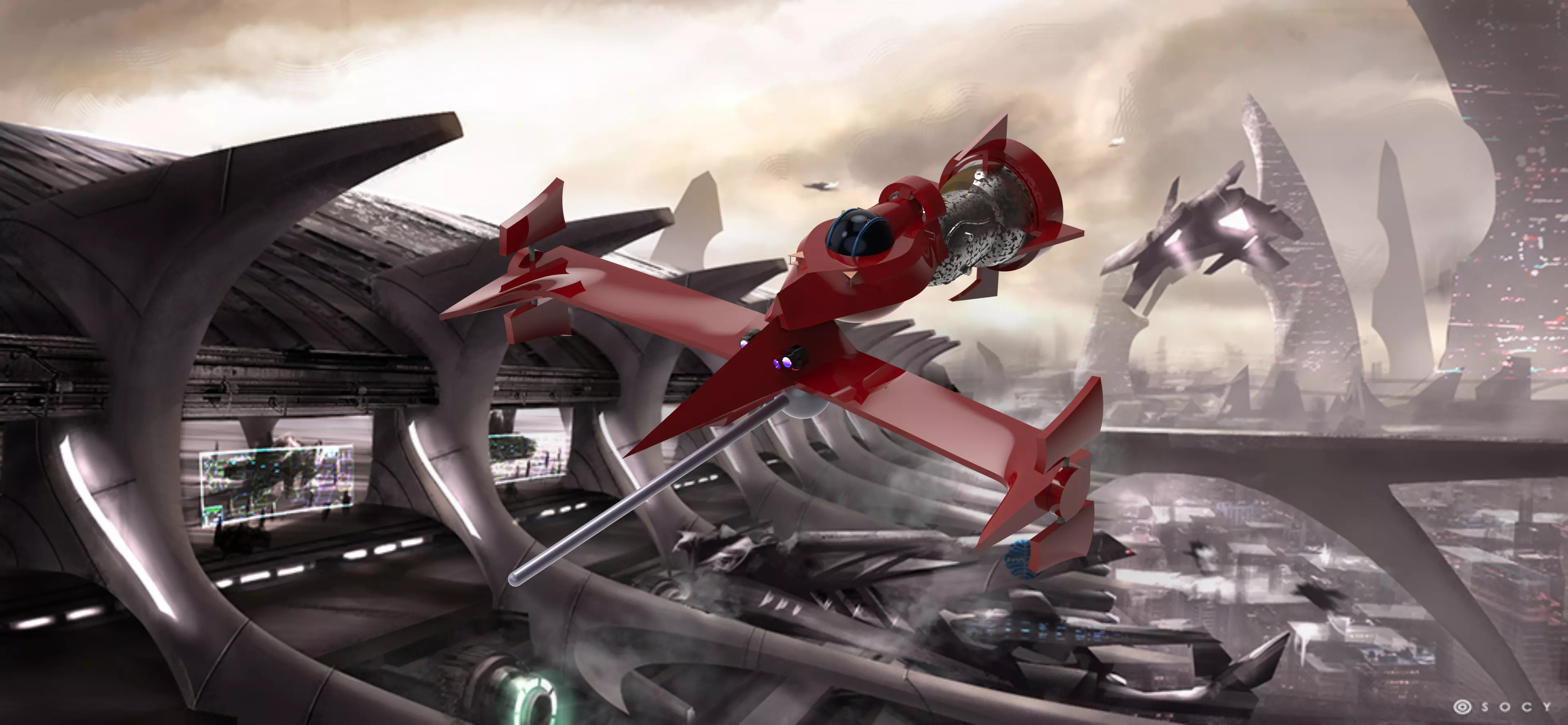 Swordfish II MONO Racer from Cowboy Bebop 3D model 3D model_0