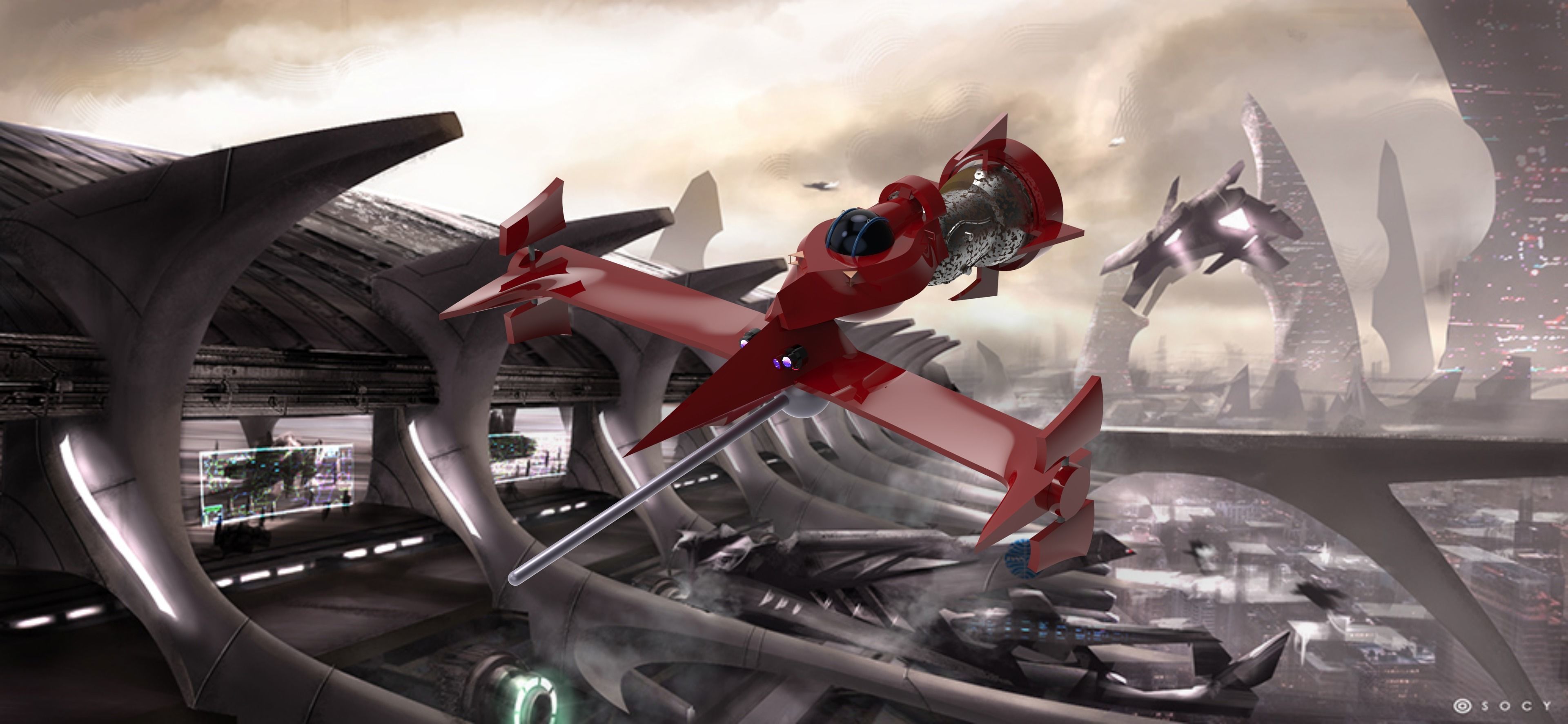 Swordfish II MONO Racer from Cowboy Bebop 3D model 3D model CGTrader