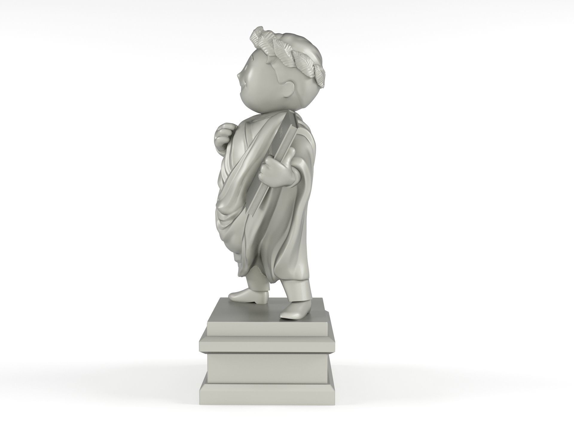 Vault-Tec University Statue 3D print model_5