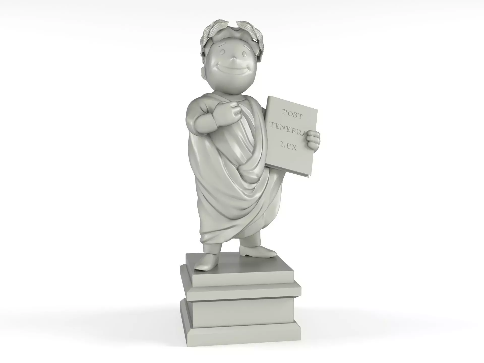 Vault-Tec University Statue 3D print model_0