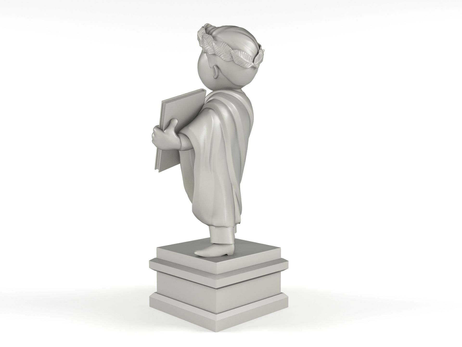 Vault-Tec University Statue 3D print model_6