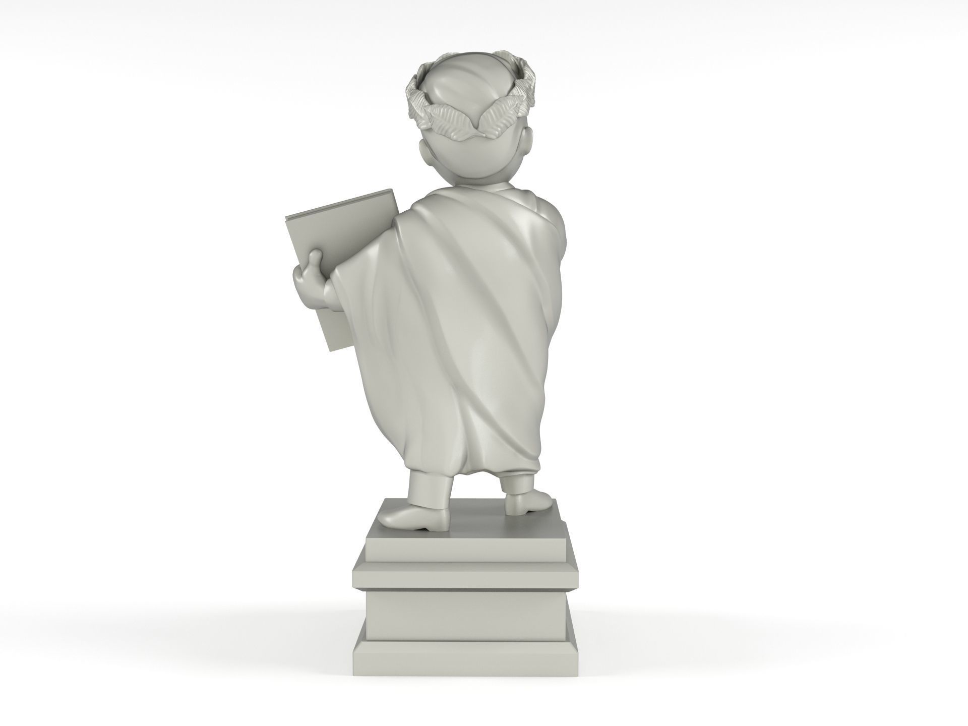 Vault-Tec University Statue 3D print model_7