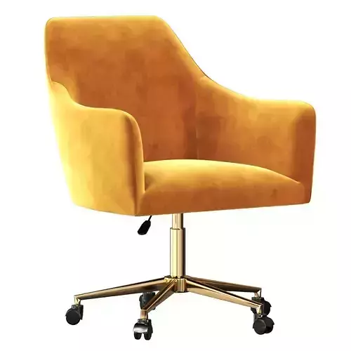 Frosted Adjustable Swivel Velvet Office Chair