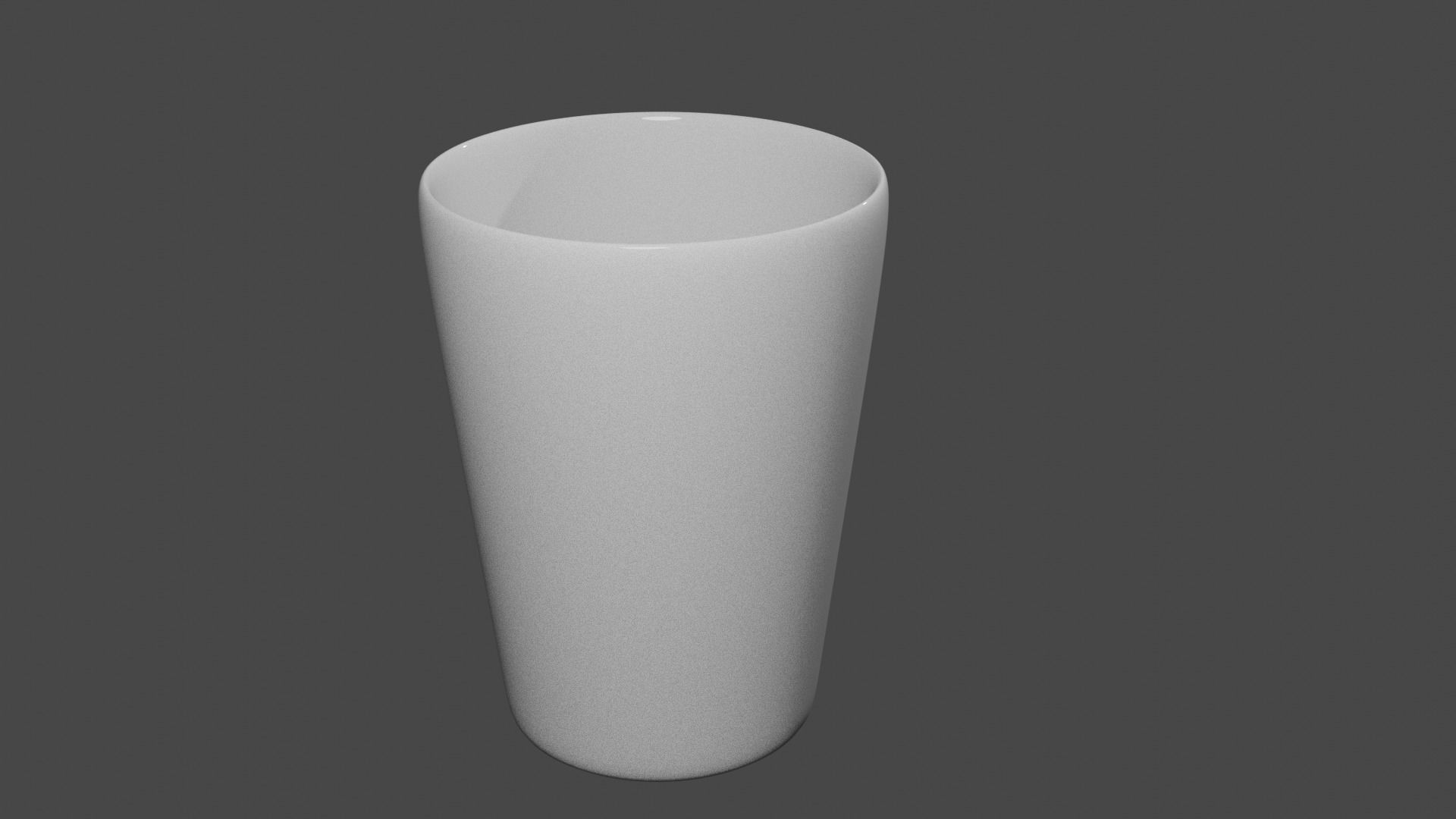 Paper Cup Low-poly 3D model_4