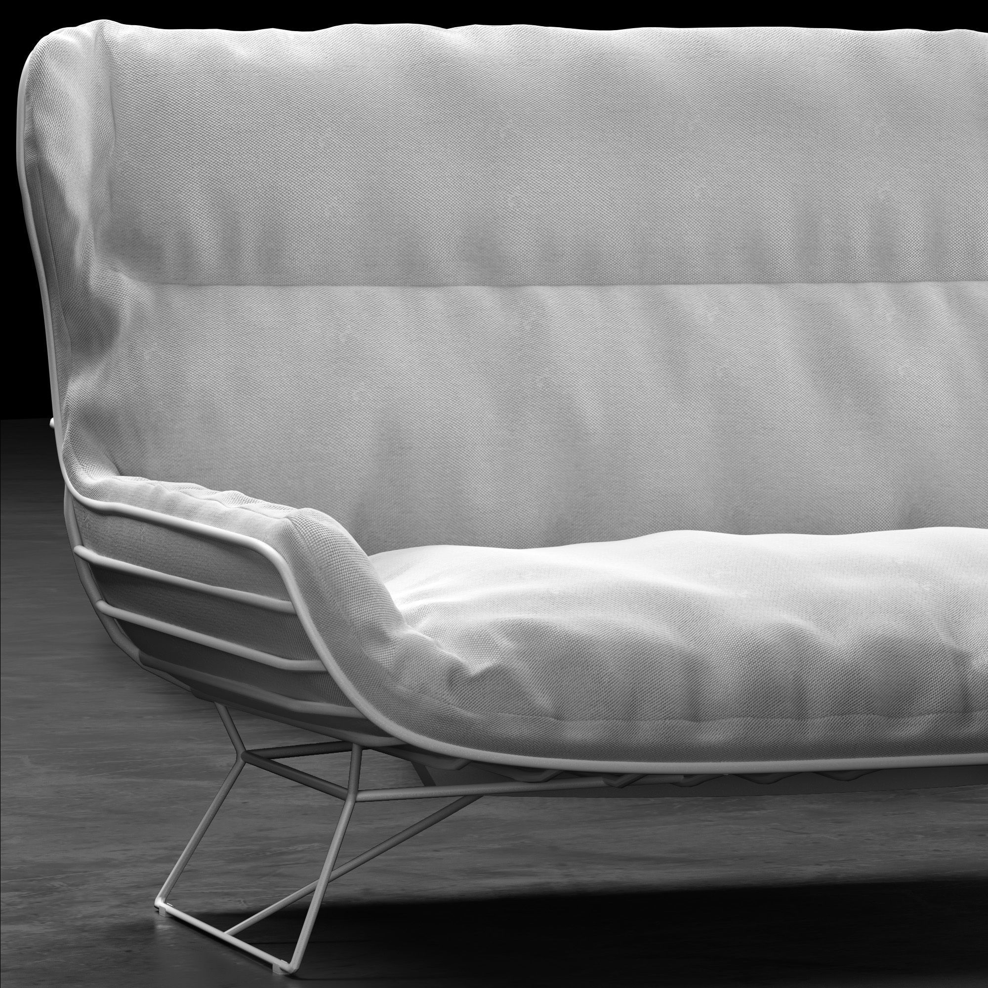Freifrau Leyasol Wingback Couch 3D model_2