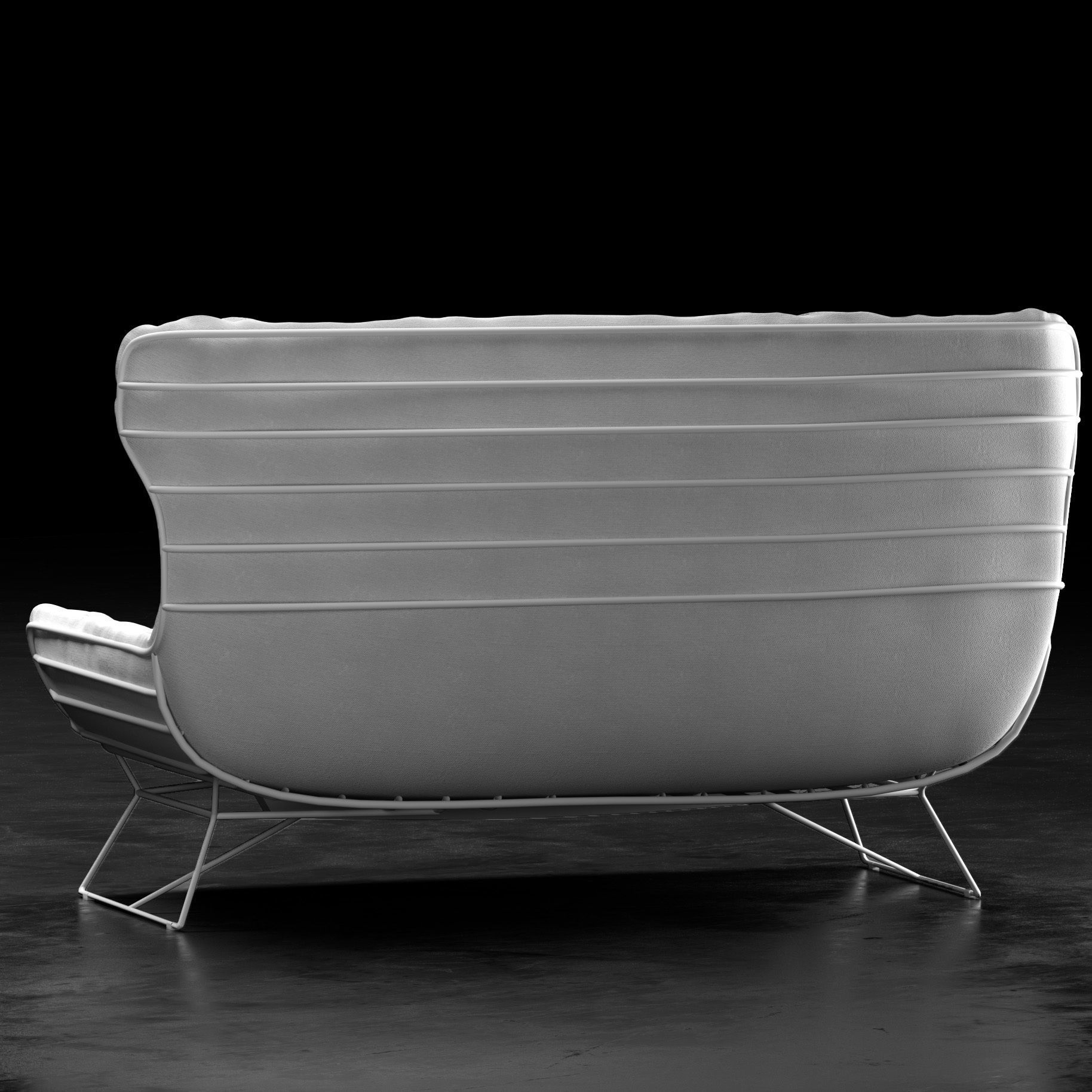 Freifrau Leyasol Wingback Couch 3D model_1