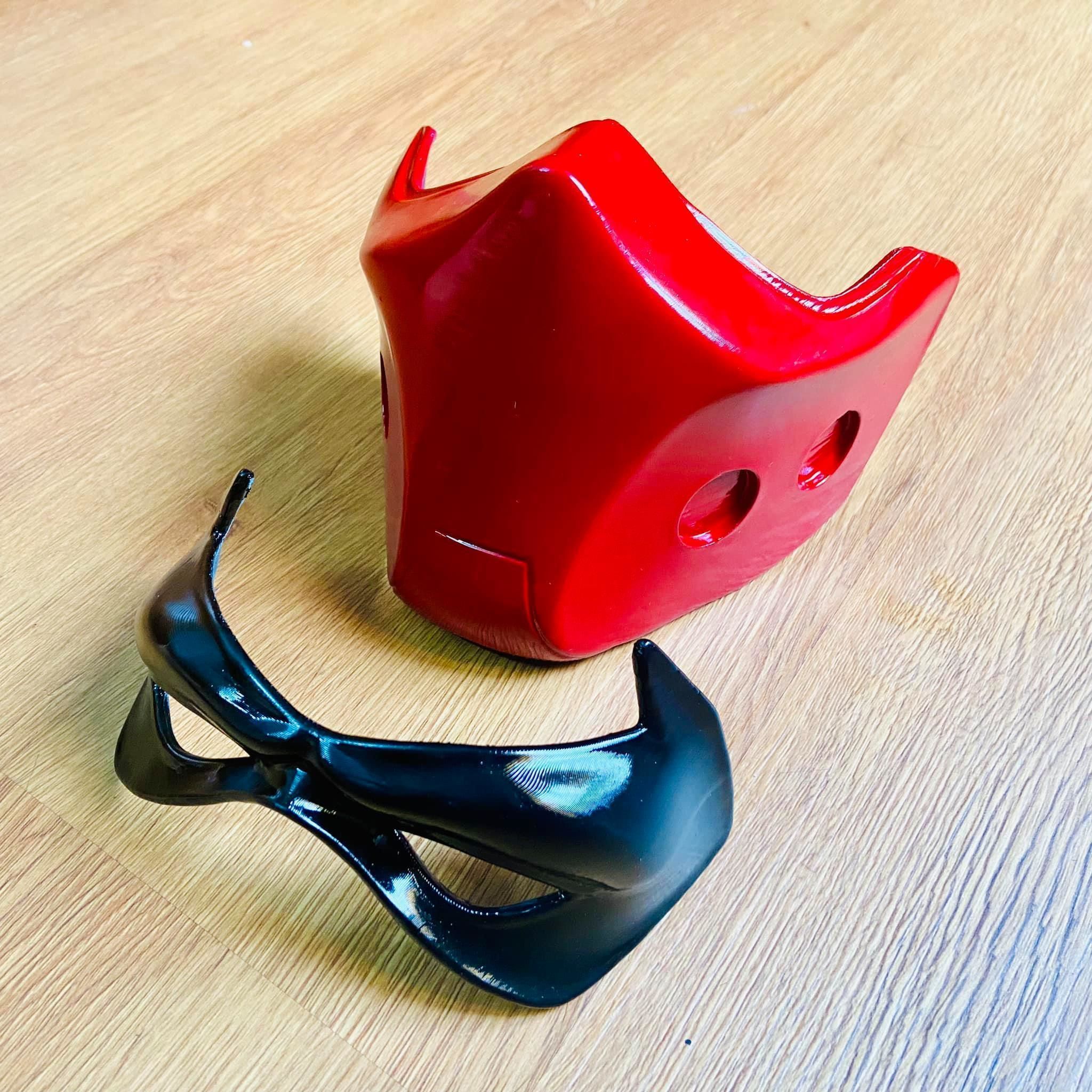 Red Hood Mask - DC comics Cosplay 3D print model_7