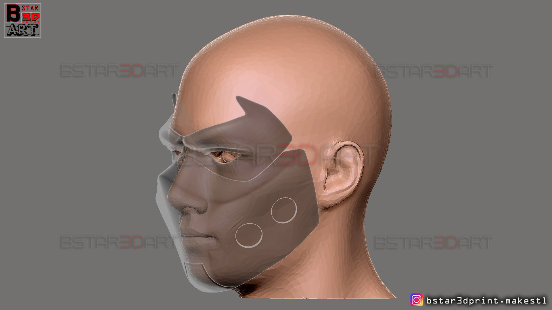 Red Hood Mask - DC comics Cosplay 3D print model_32