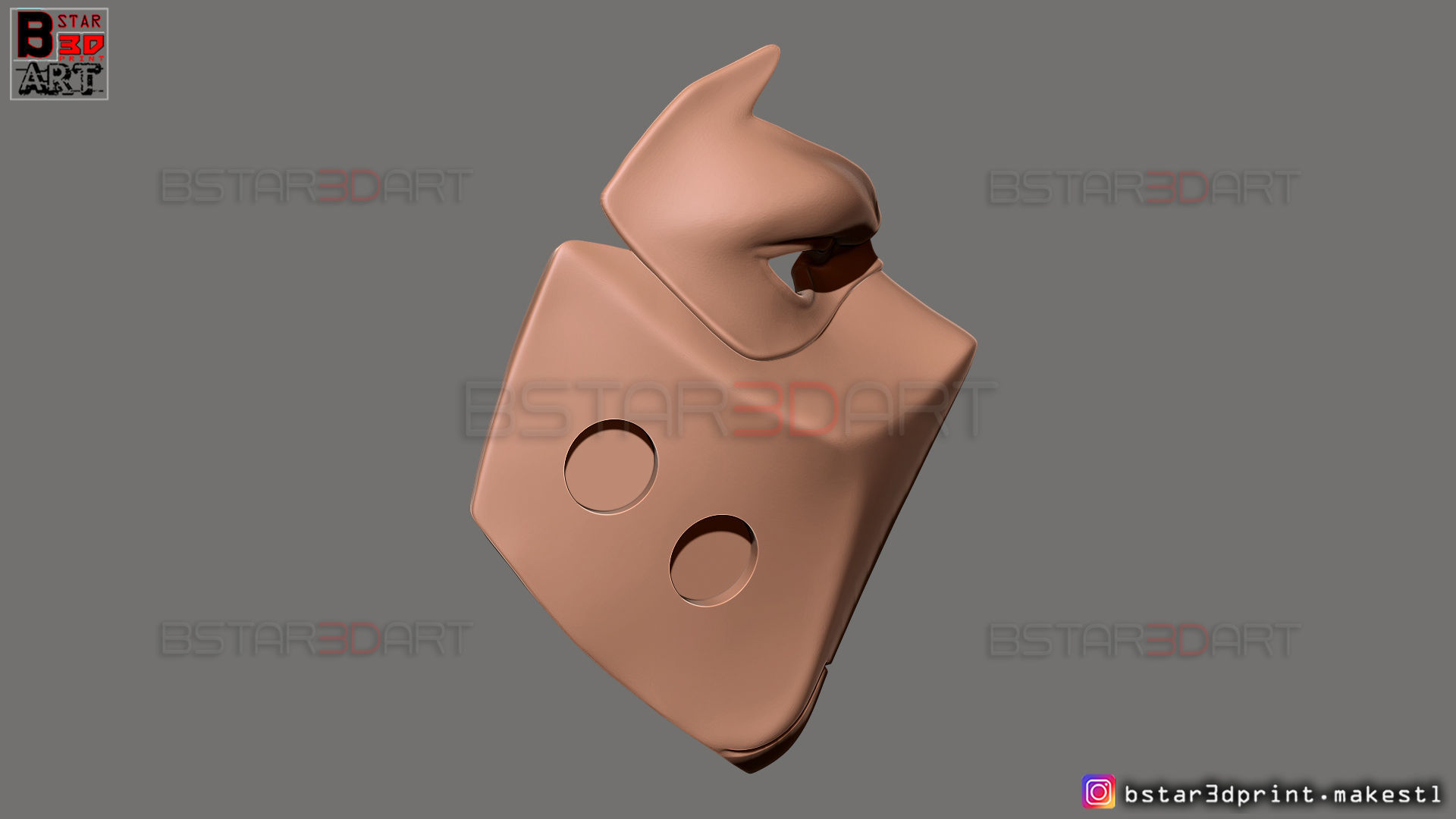 Red Hood Mask - DC comics Cosplay 3D print model_29