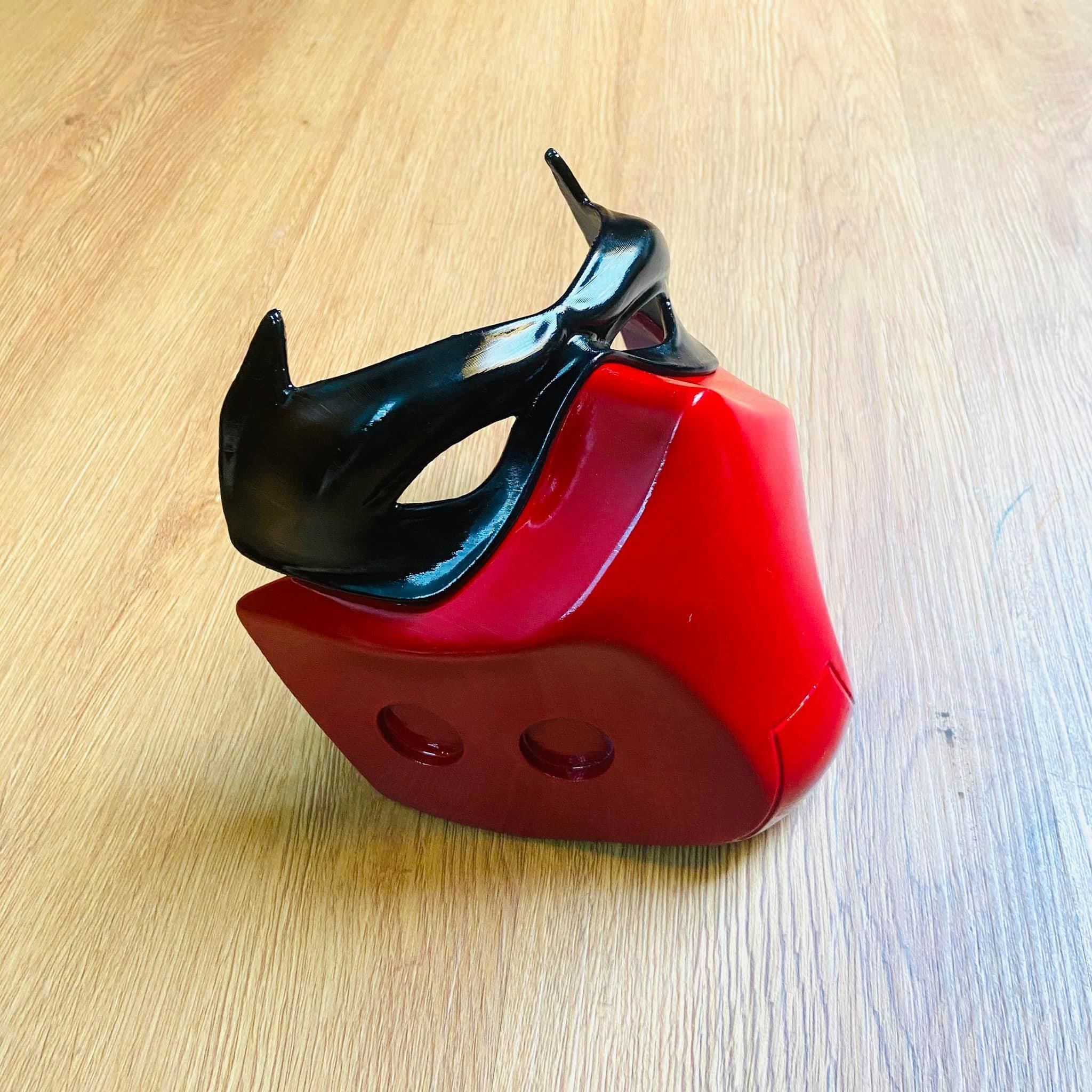 Red Hood Mask - DC comics Cosplay 3D print model_9