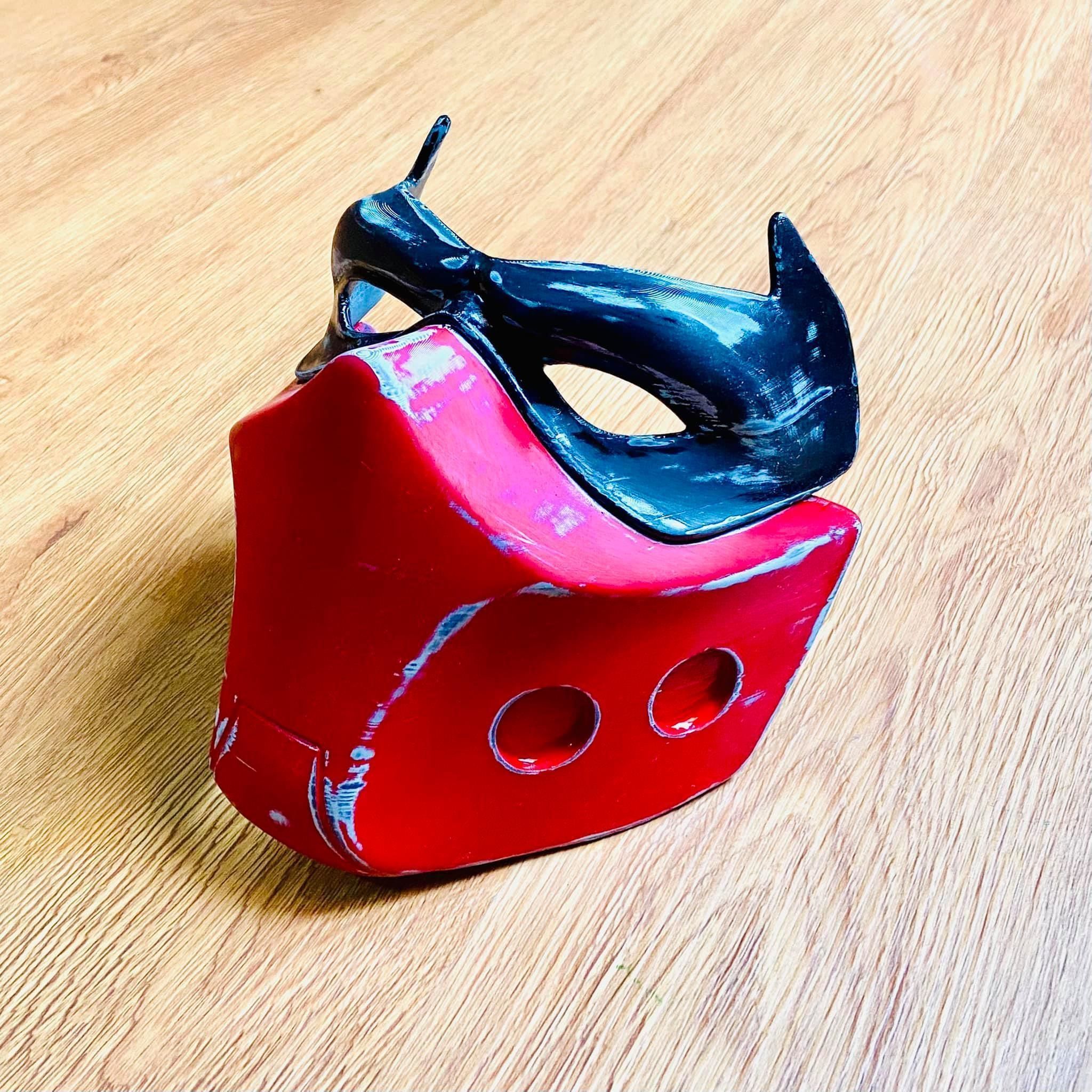 Red Hood Mask - DC comics Cosplay 3D print model_36