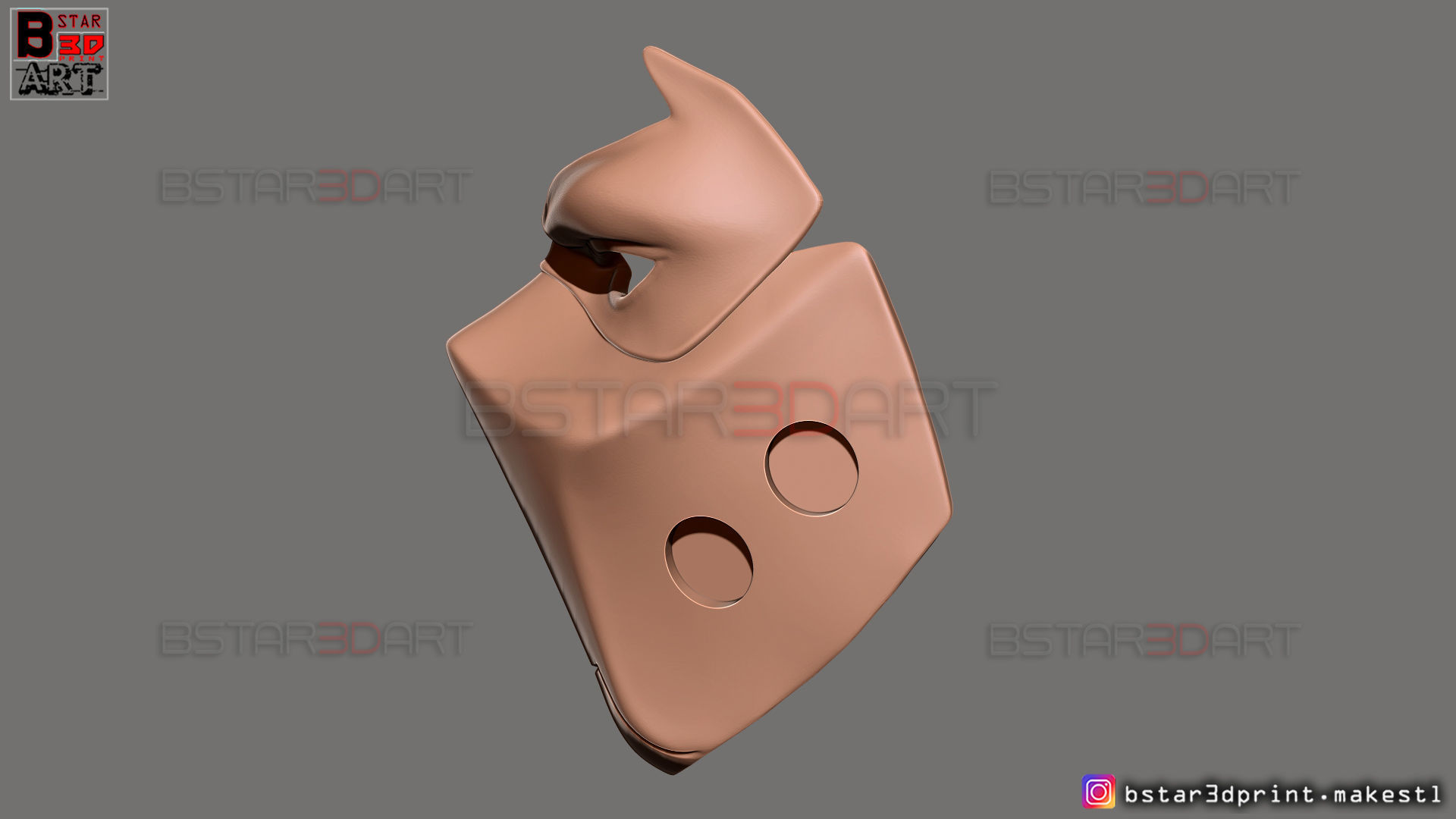Red Hood Mask - DC comics Cosplay 3D print model_25