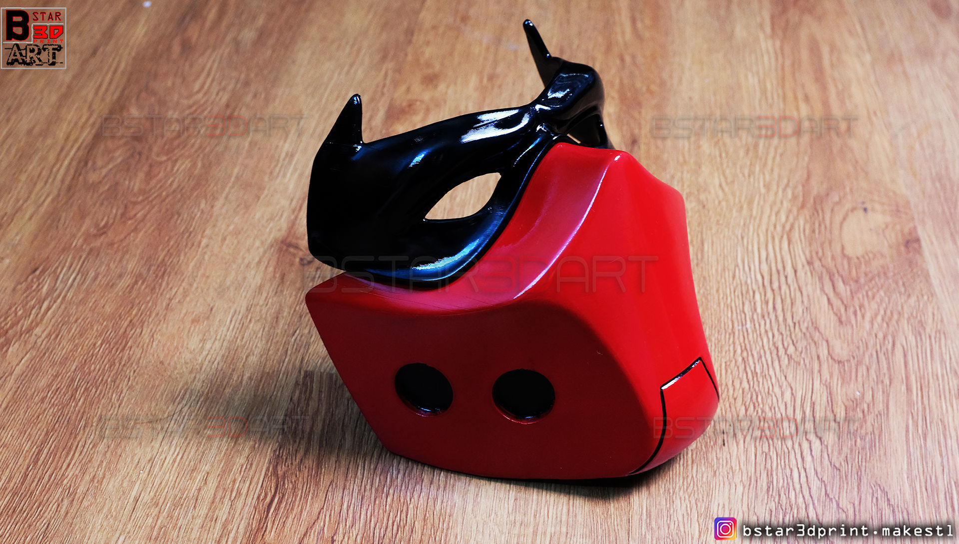 Red Hood Mask - DC comics Cosplay 3D print model_2