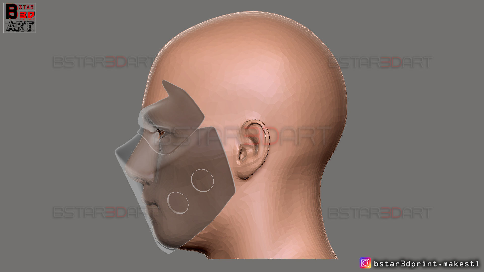 Red Hood Mask - DC comics Cosplay 3D print model_33