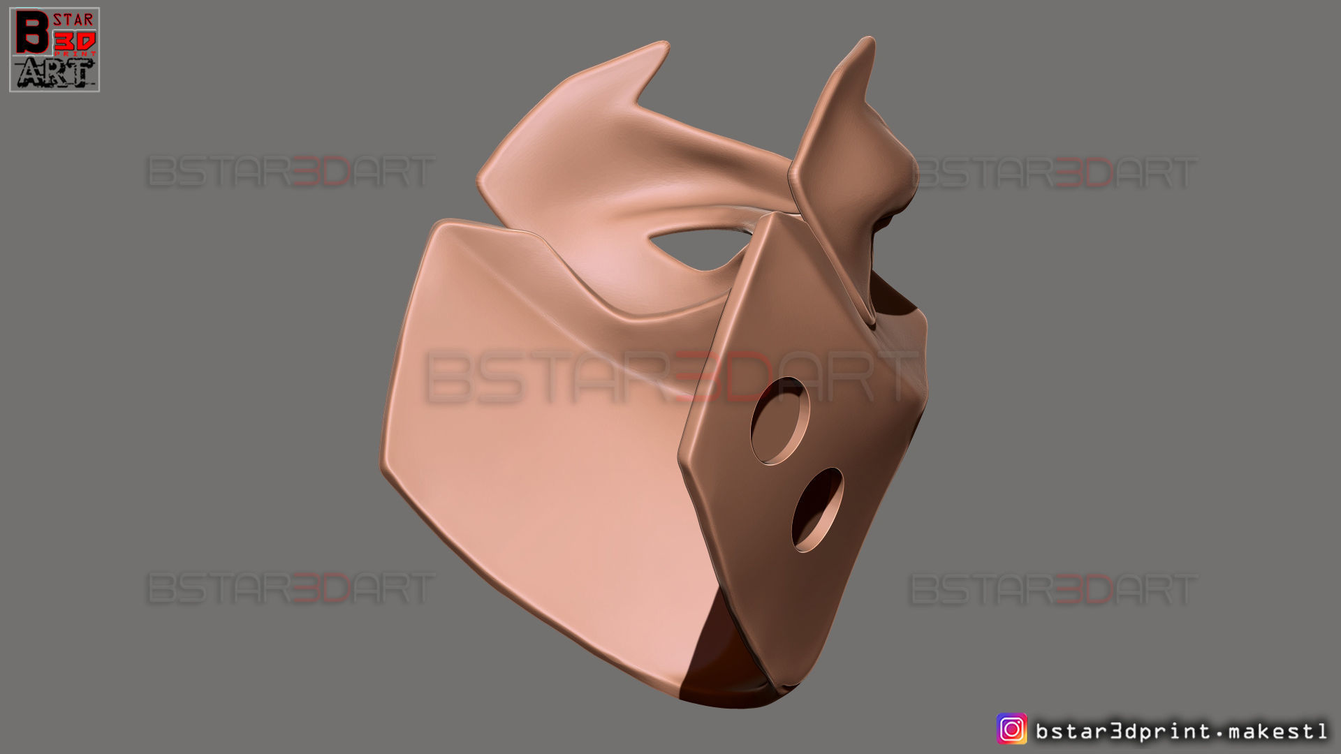 Red Hood Mask - DC comics Cosplay 3D print model_28
