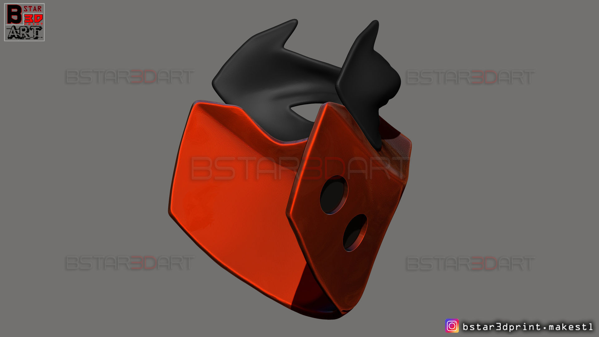 Red Hood Mask - DC comics Cosplay 3D print model_20