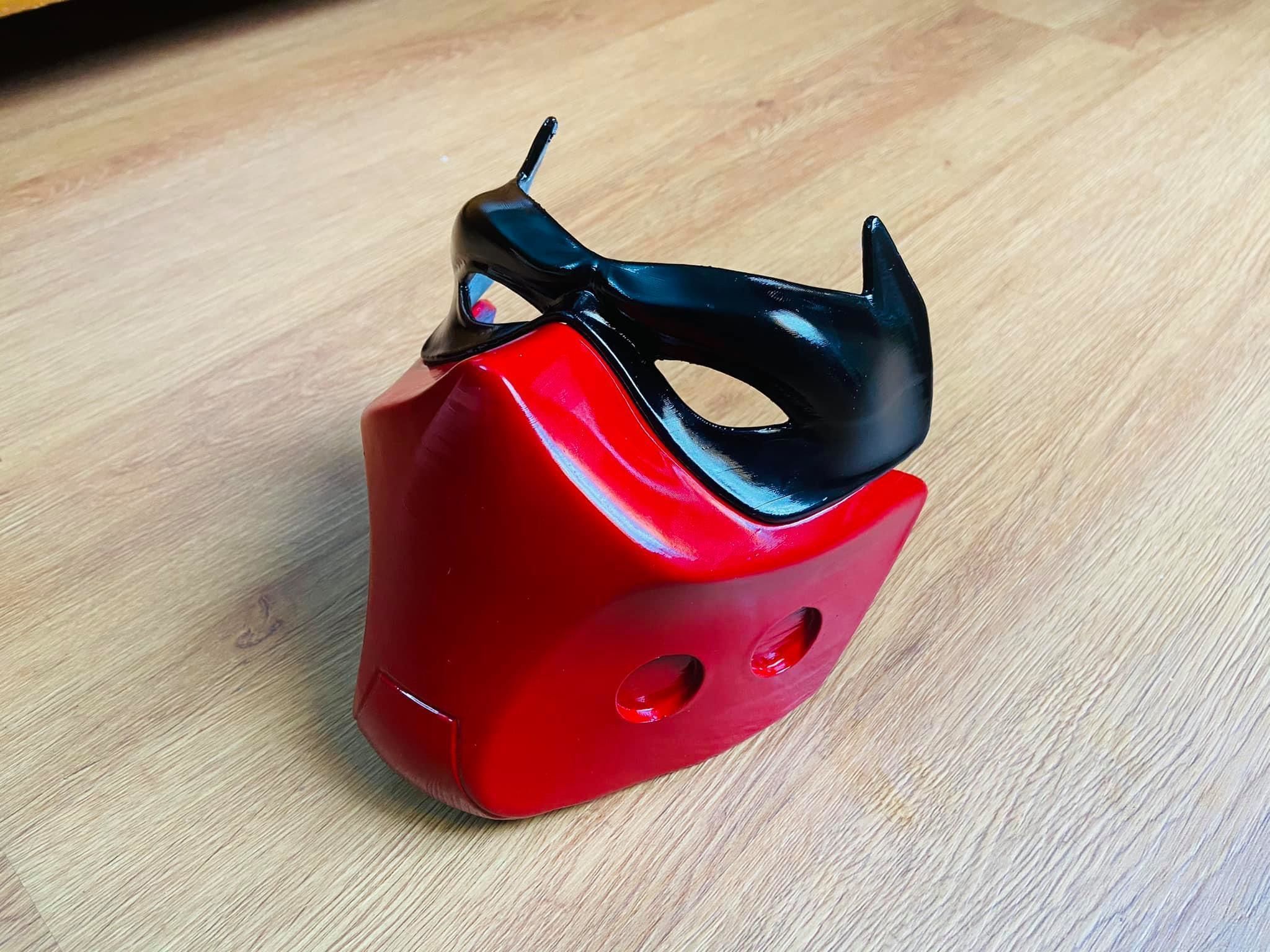Red Hood Mask - DC comics Cosplay 3D print model_8