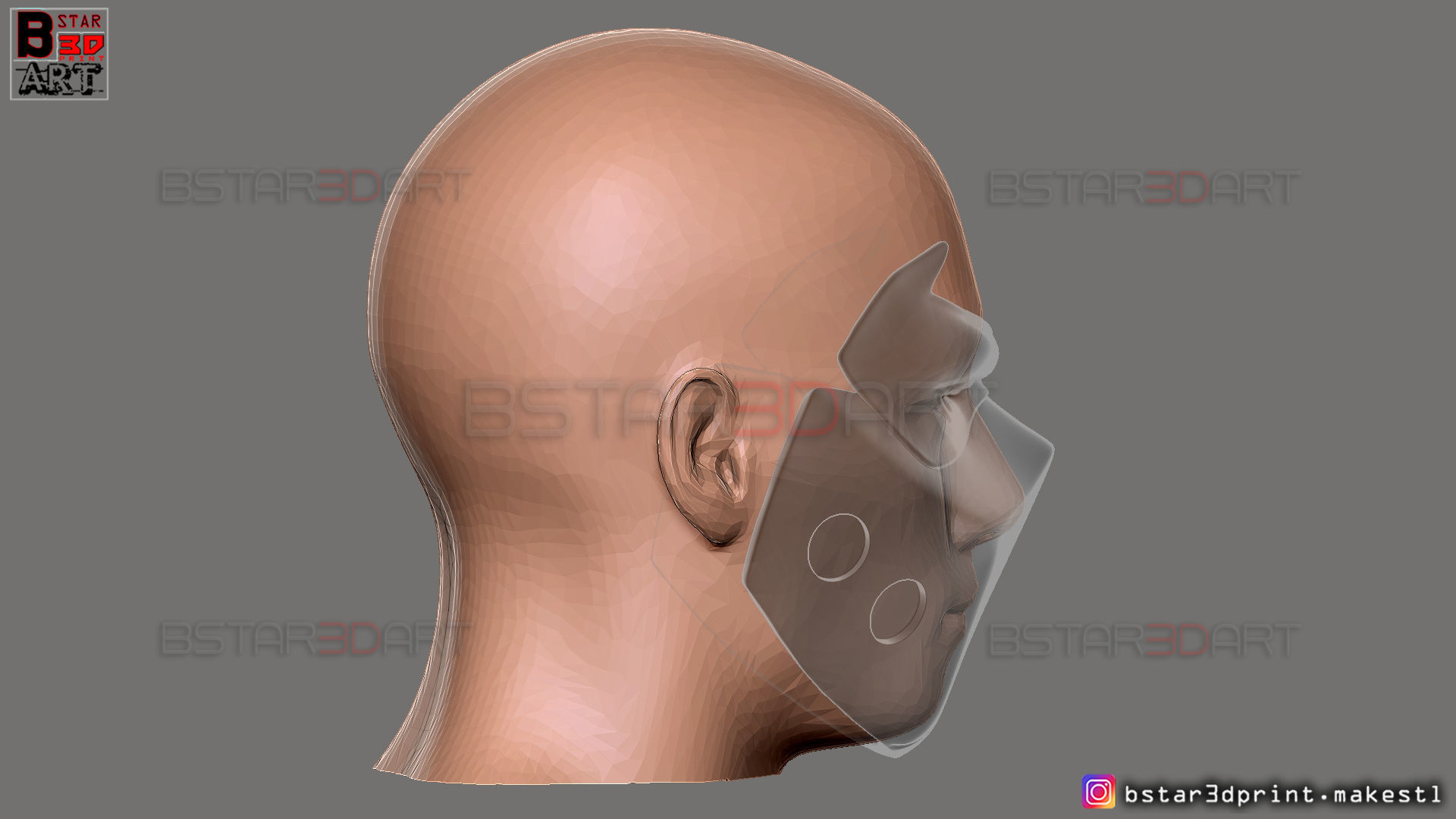 Red Hood Mask - DC comics Cosplay 3D print model_34