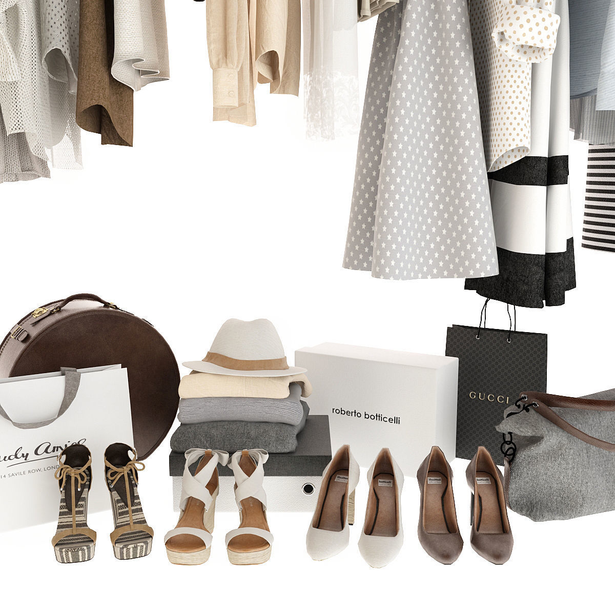 Clothing for Wardrobe 3D model_6