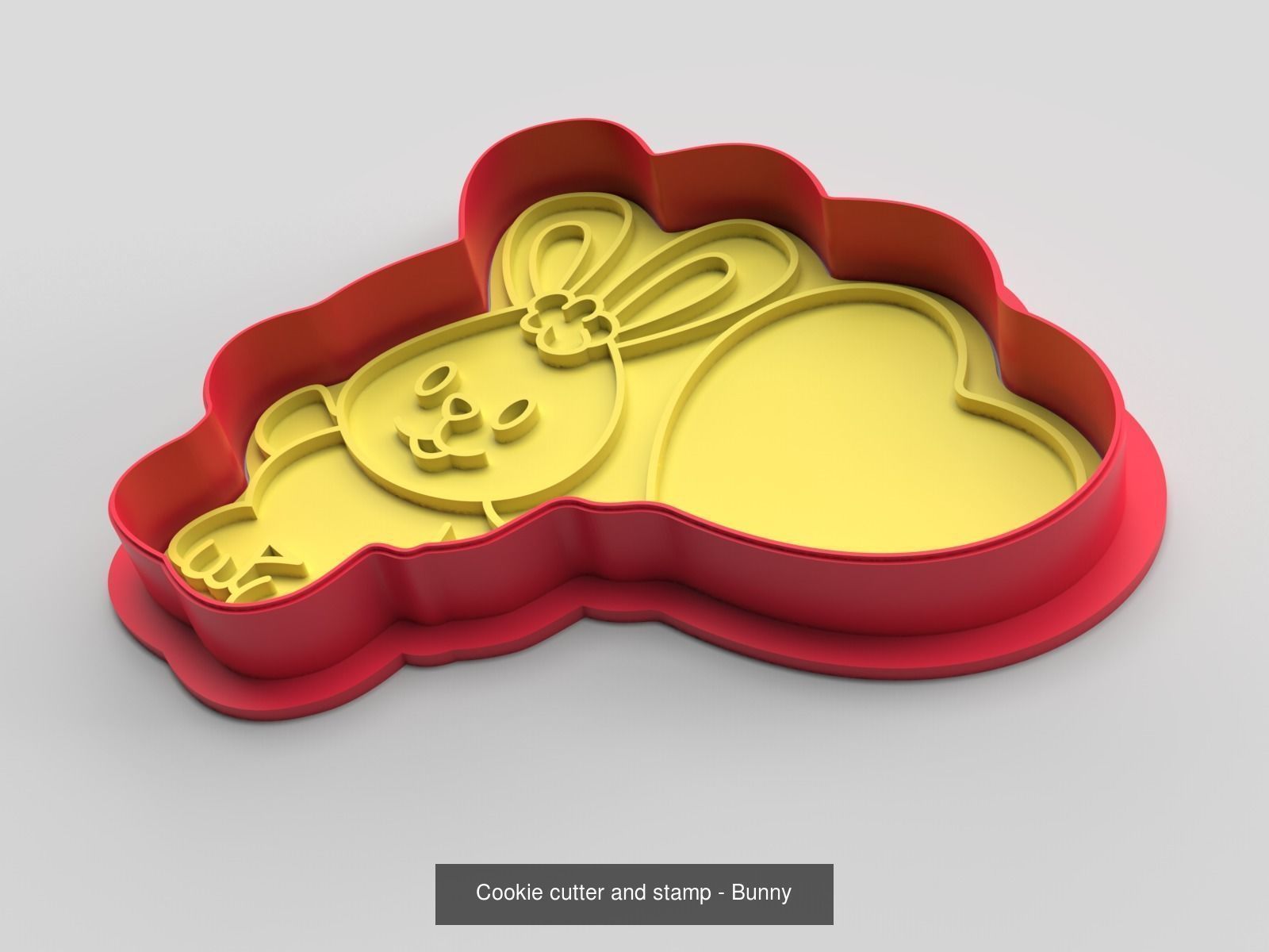 Cookie cutter and stamp - pack 2 3D Model Collection_5
