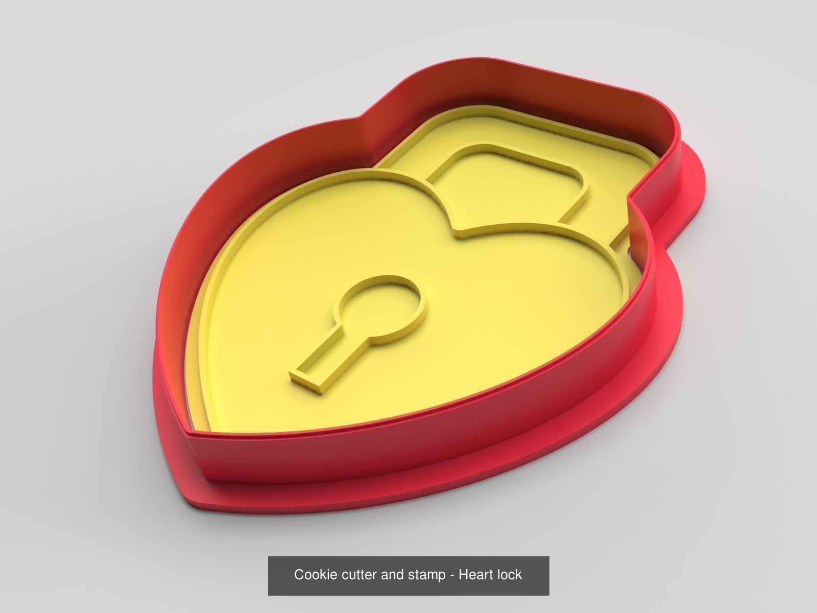Cookie cutter and stamp - pack 2 3D Model Collection_9