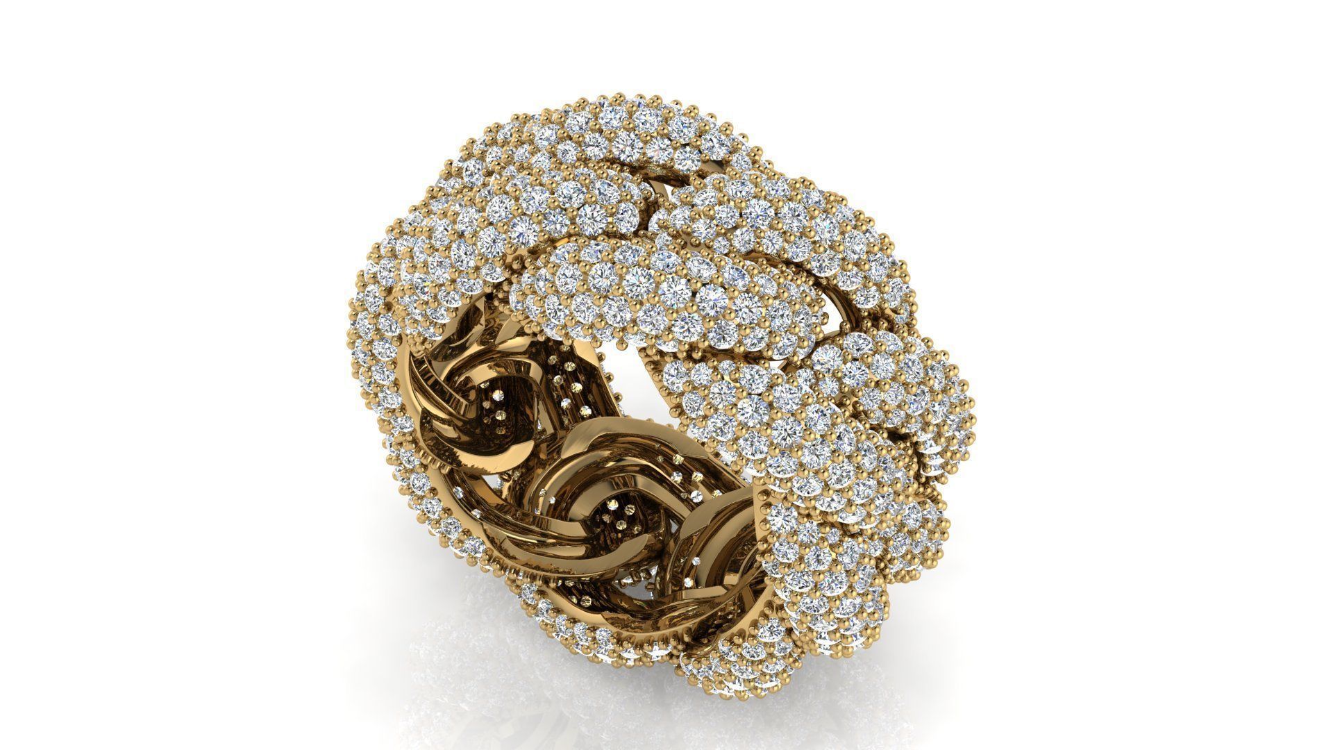 CUBAN RING CUSTOM - SIZE 10  3D print model_1