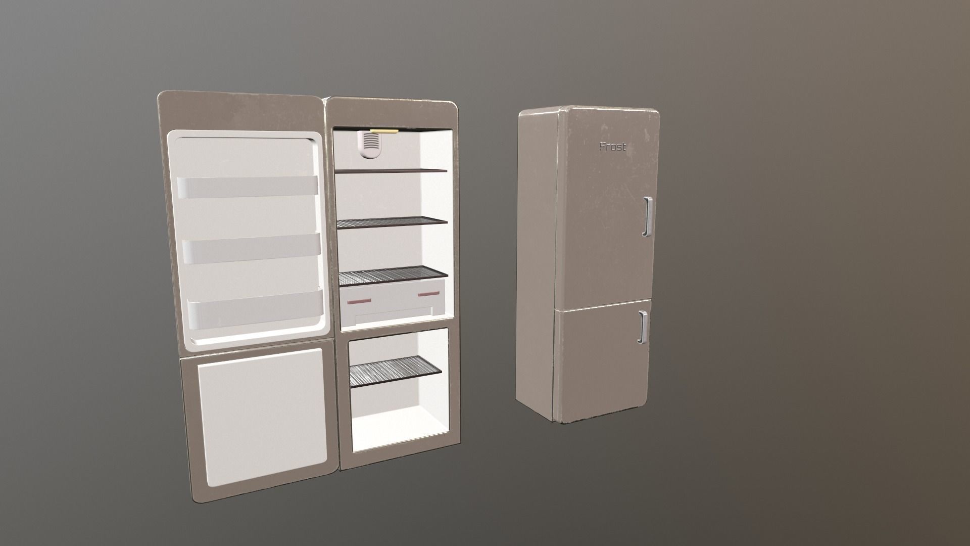 A collection of low poly furniture Low-poly 3D model_15