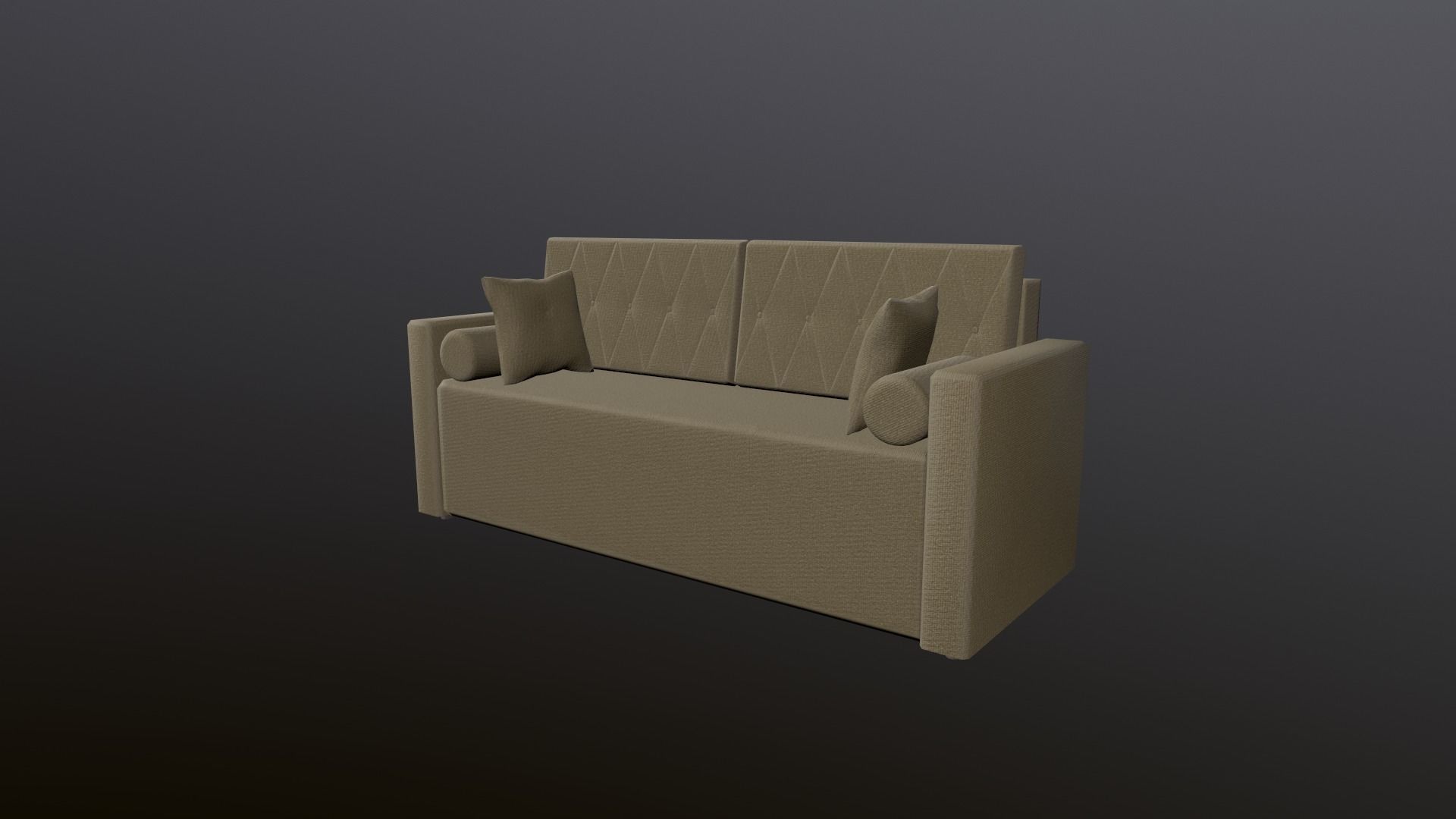 A collection of low poly furniture Low-poly 3D model_13