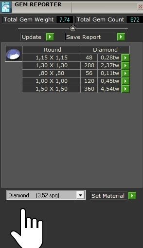 CUBAN CHAIN RING - SIZE 12 - DIAMONDS 3D print model_4