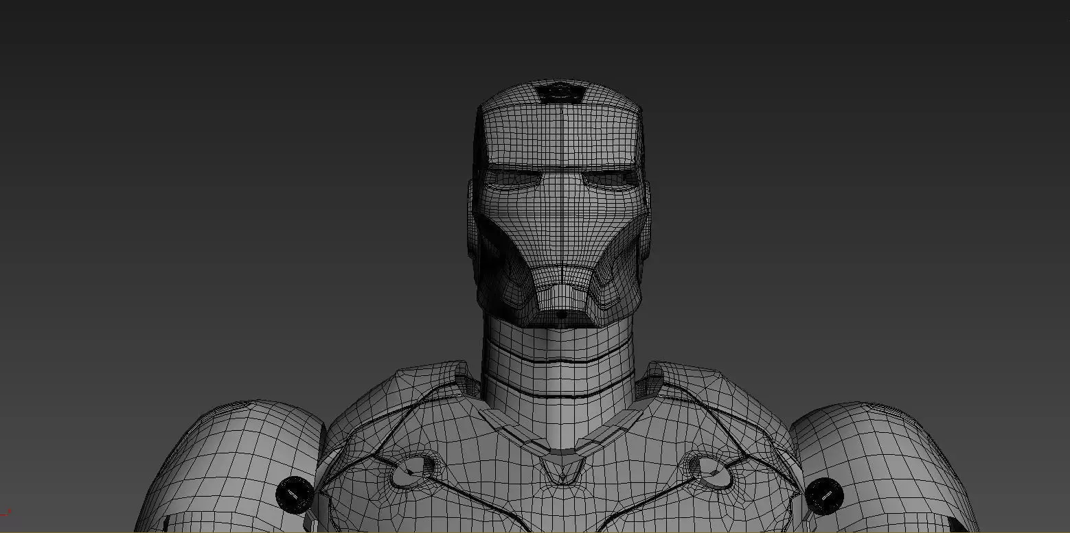iron man 3 suits Low-poly 3D model_0