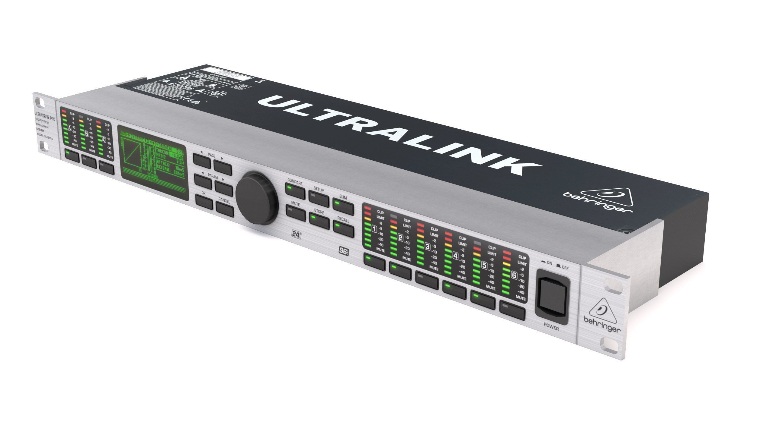 Behringer DCX2496 Audio Processor Low-poly 3D model_2