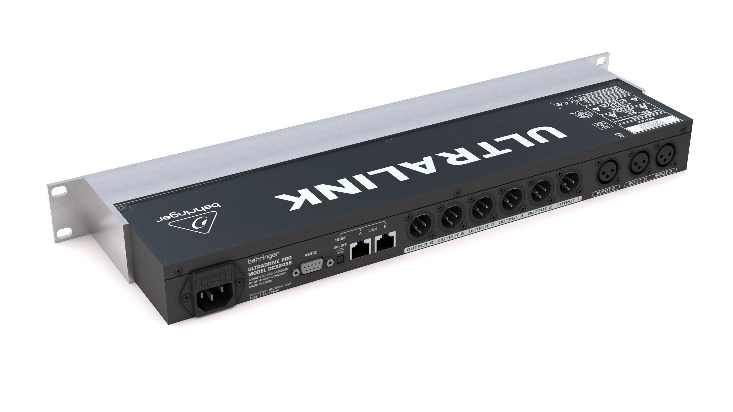 Behringer DCX2496 Audio Processor Low-poly 3D model_3