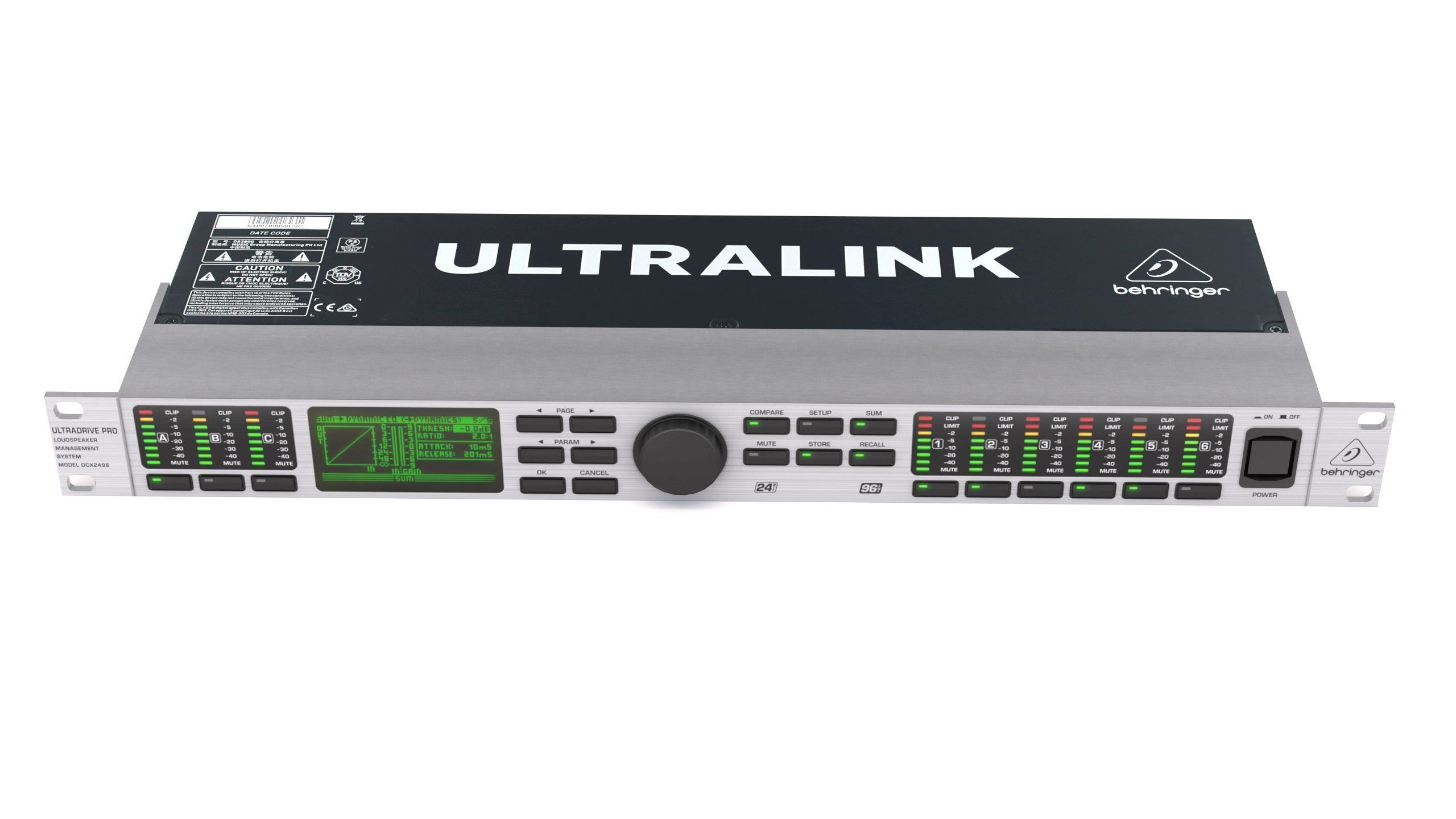 Behringer DCX2496 Audio Processor Low-poly 3D model_5