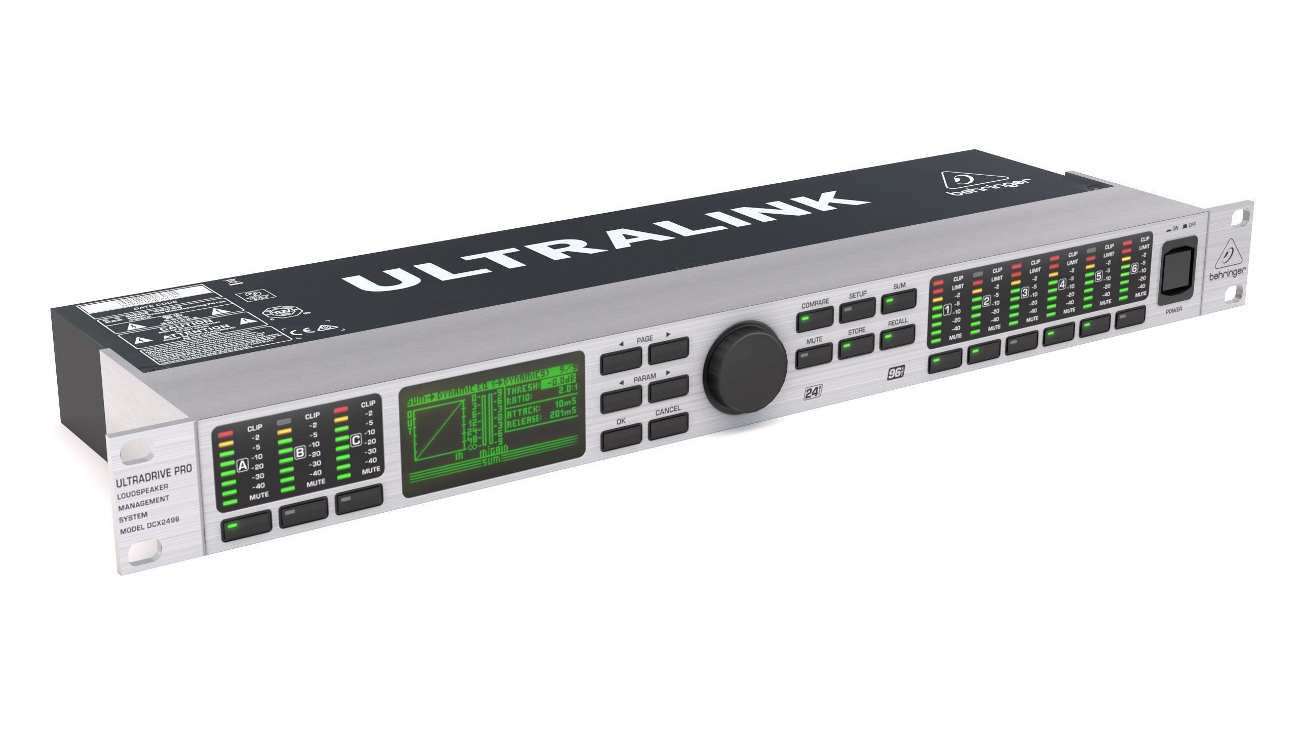 Behringer DCX2496 Audio Processor Low-poly 3D model_1