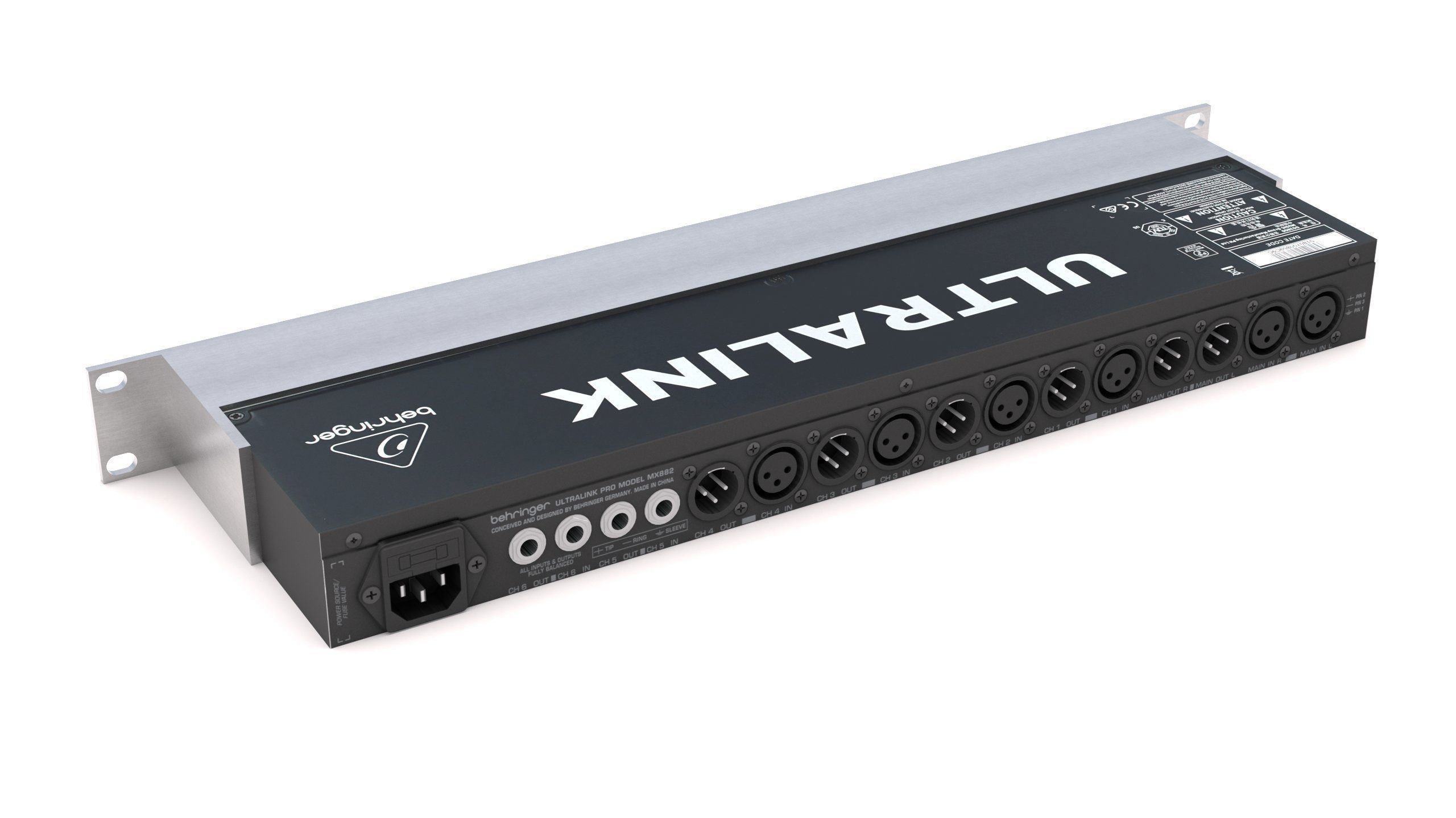 Behringer MX882 Audio Processor Low-poly 3D model_3