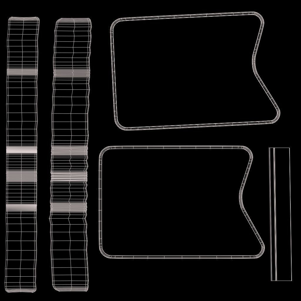 alvar aalto chair 3D model_6