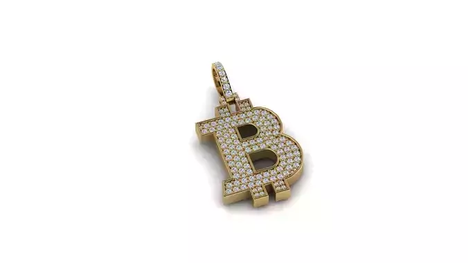 BITCOIN PENDANT 25mm