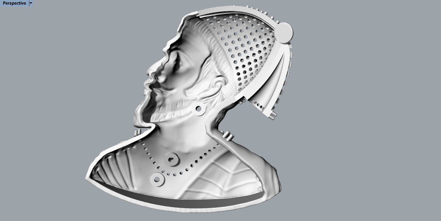Shivaji Pendant stl 3D model_2